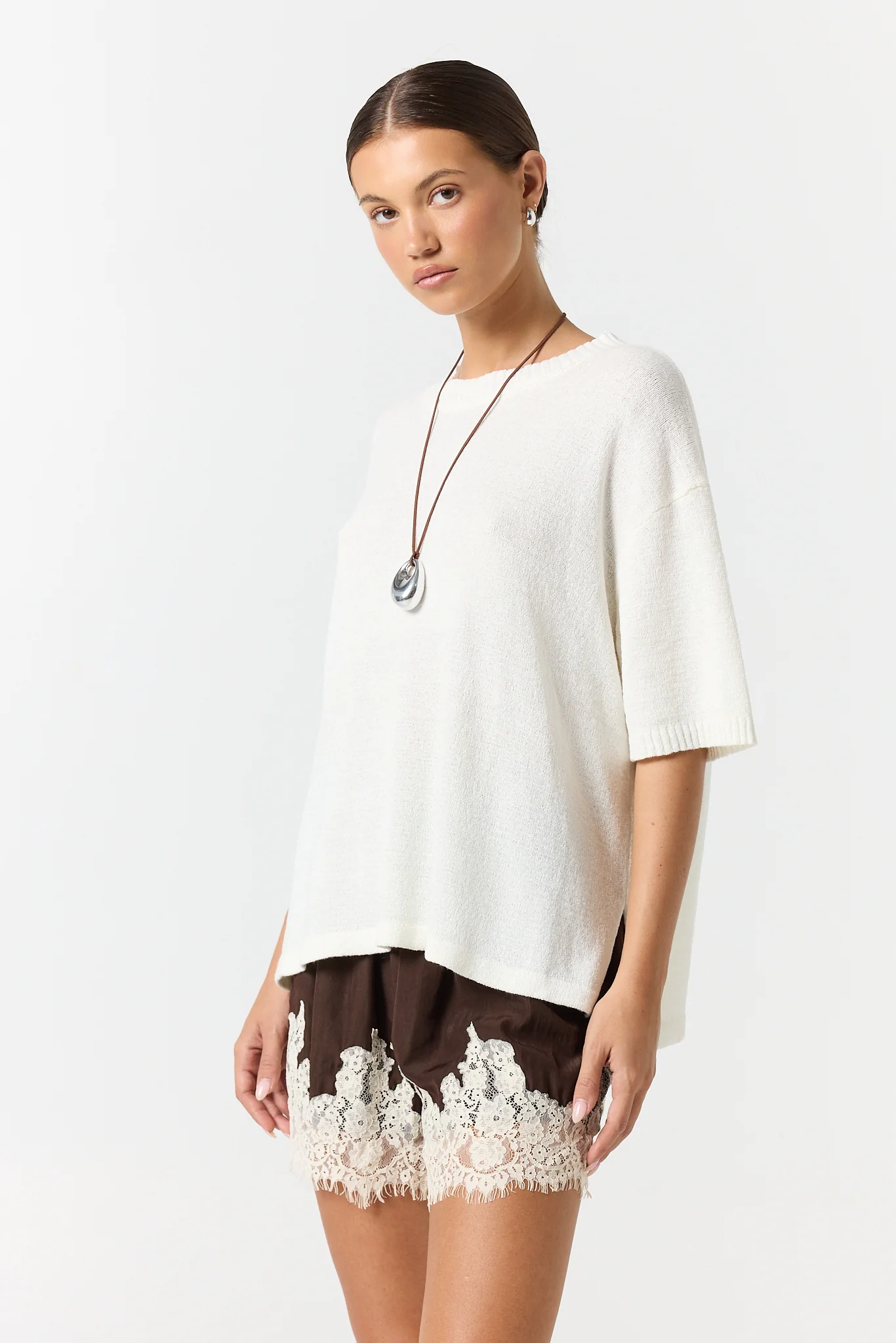 Adeline Knit Top (White) - Image 3