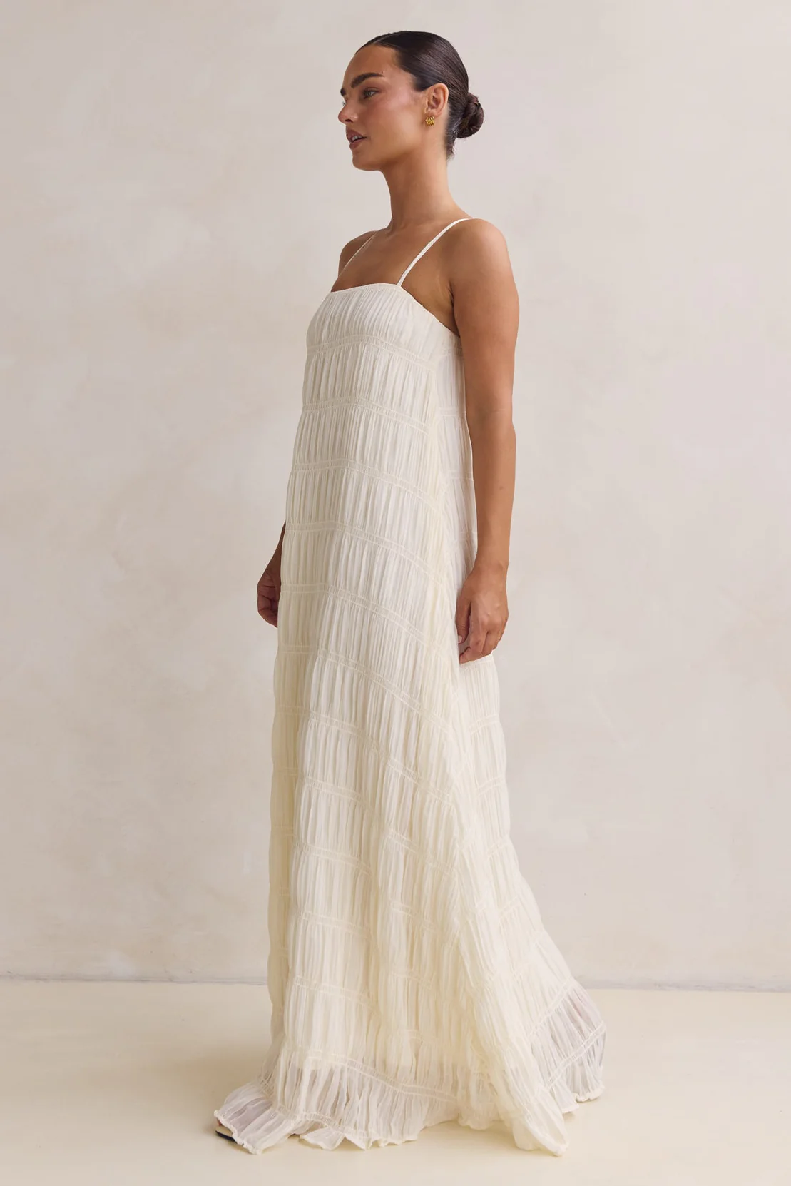 Alina Maxi Dress (Cream) - Image 5