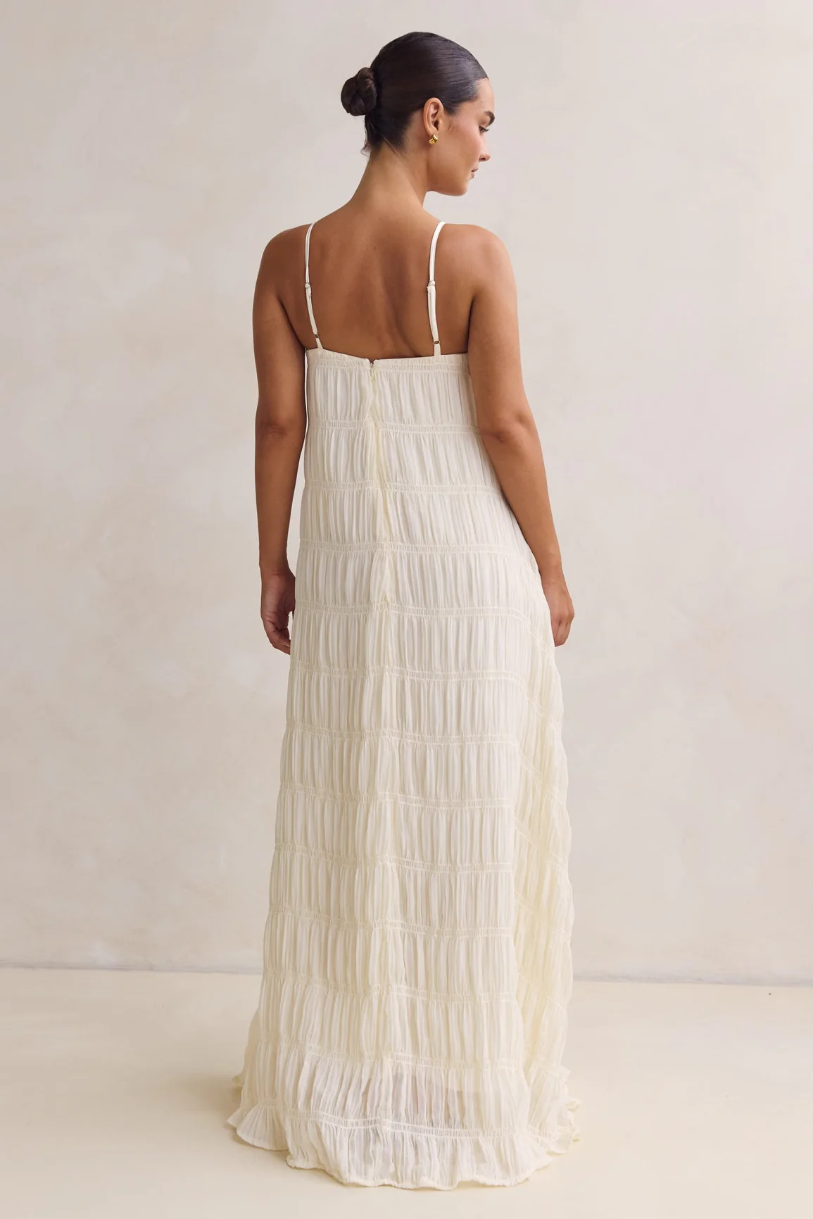 Alina Maxi Dress (Cream) - Image 6