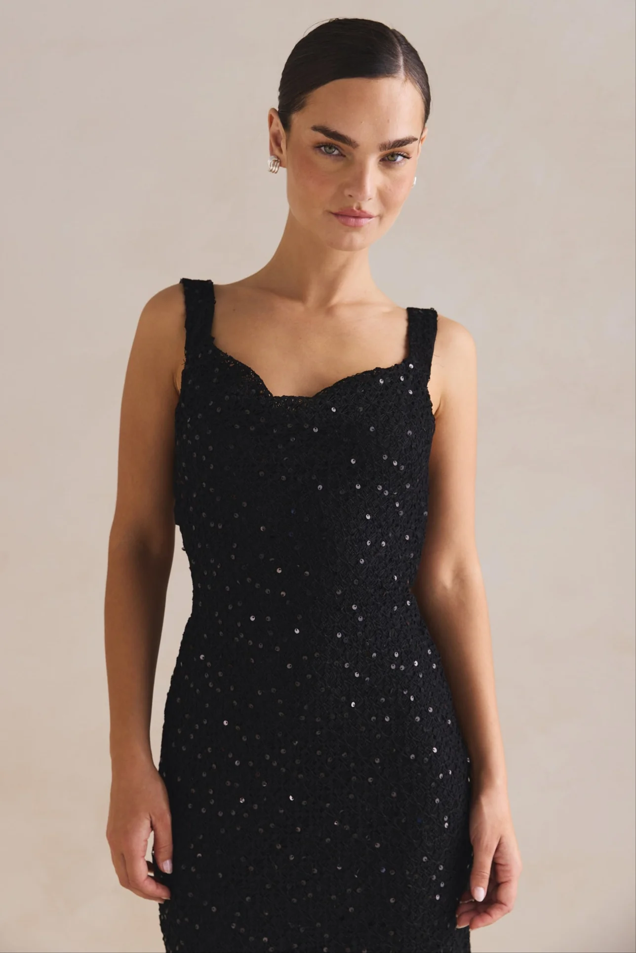 Allegra Maxi Dress (Black) - Image 4