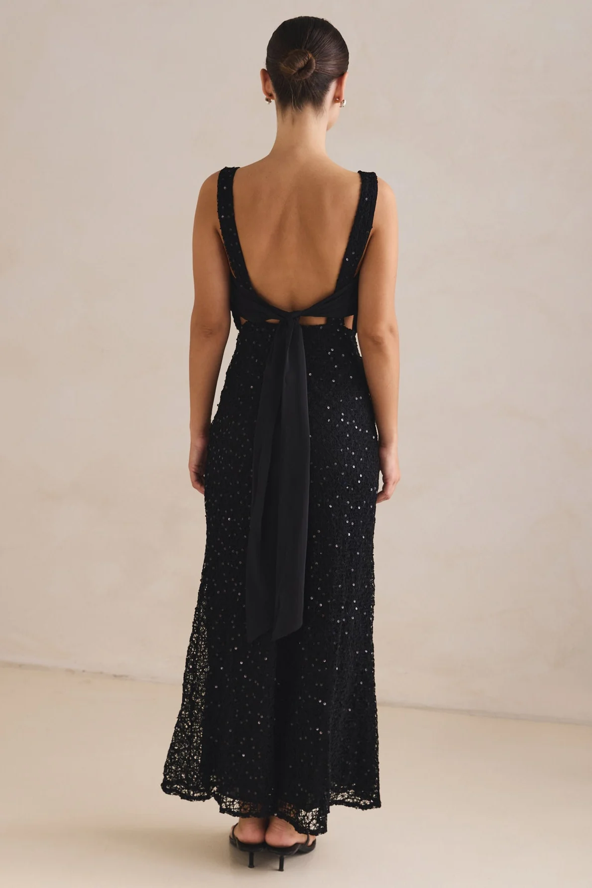 Allegra Maxi Dress (Black) - Image 7