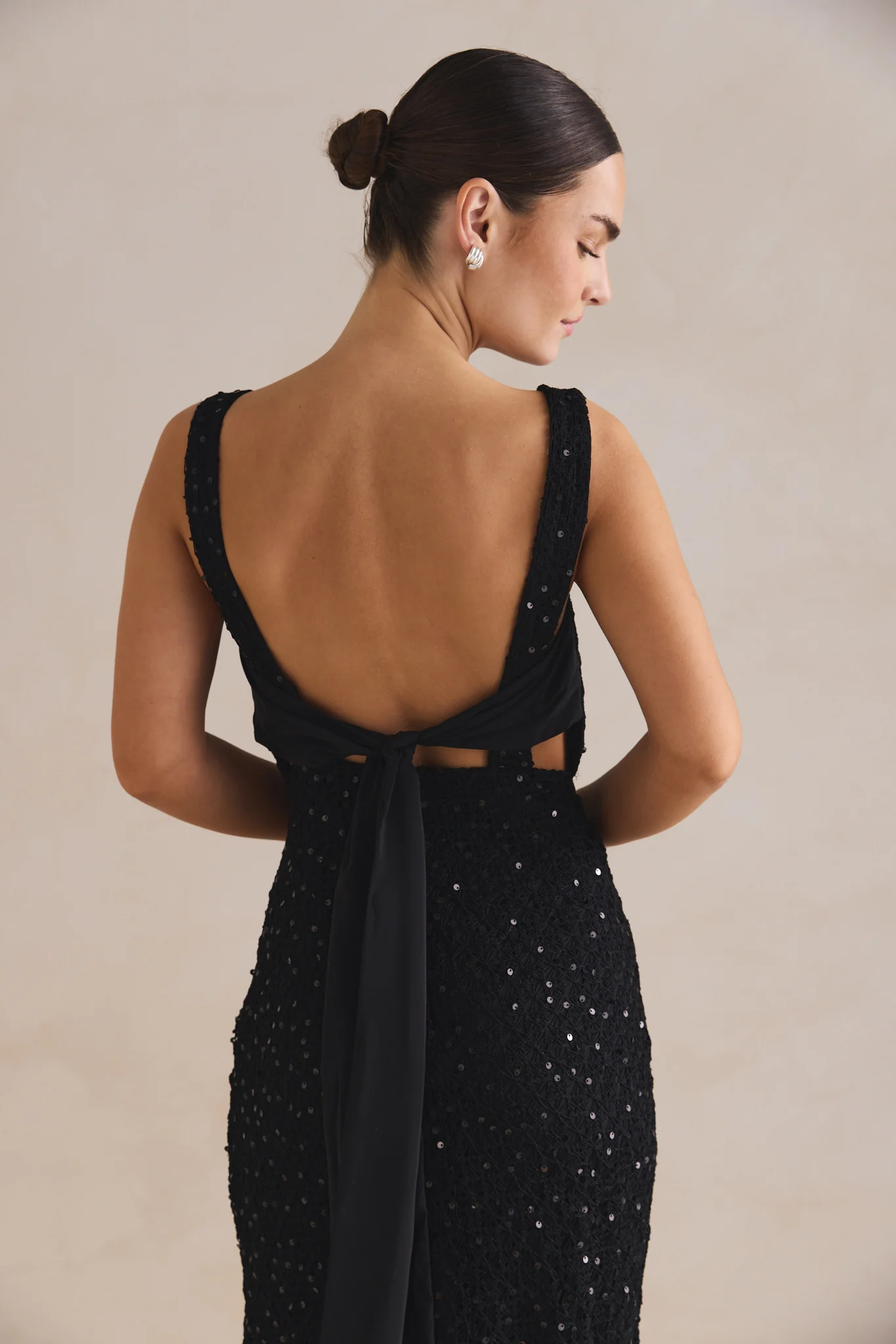 Allegra Maxi Dress (Black) - Image 8