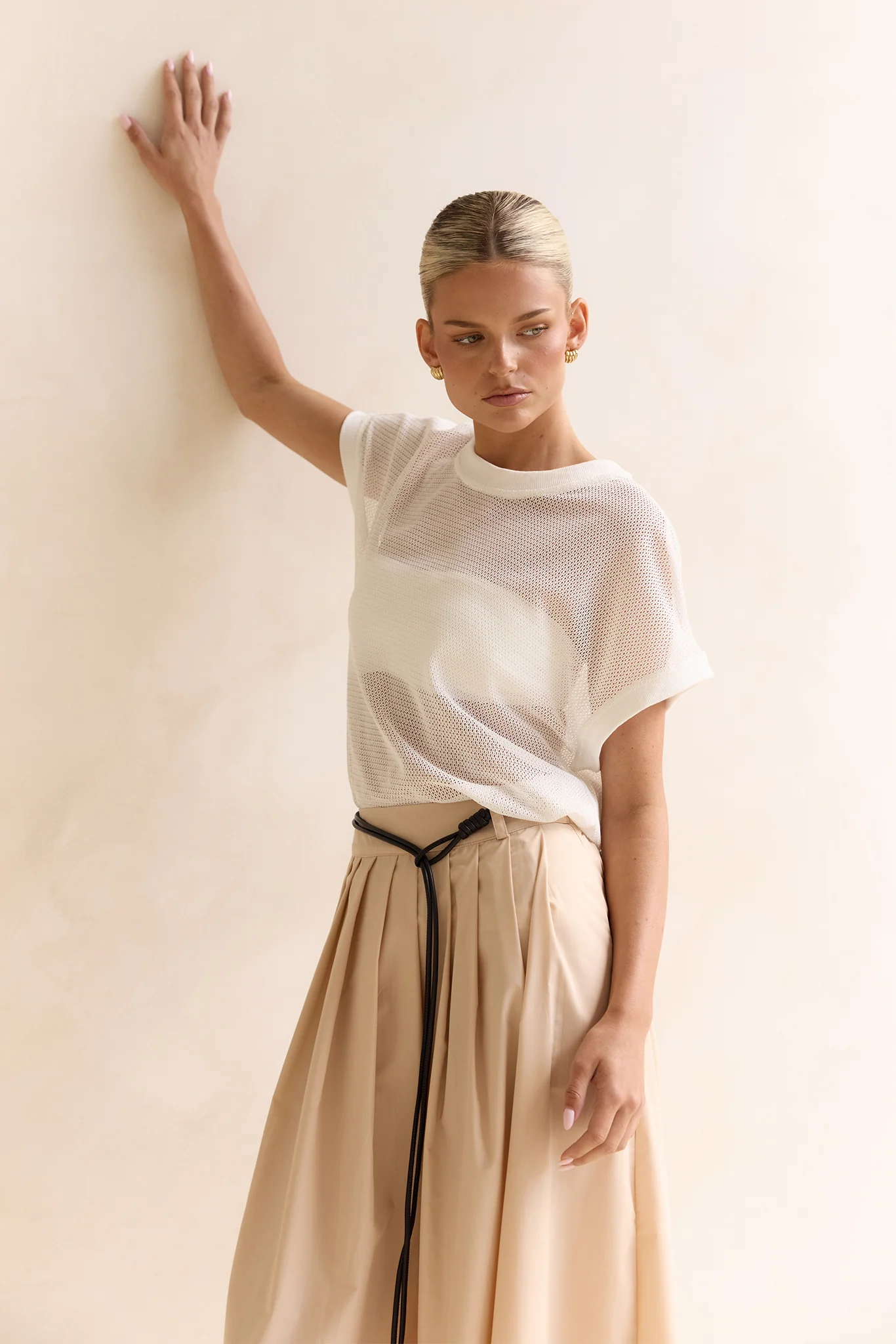 Avalon Mesh Tee (White) - Image 7