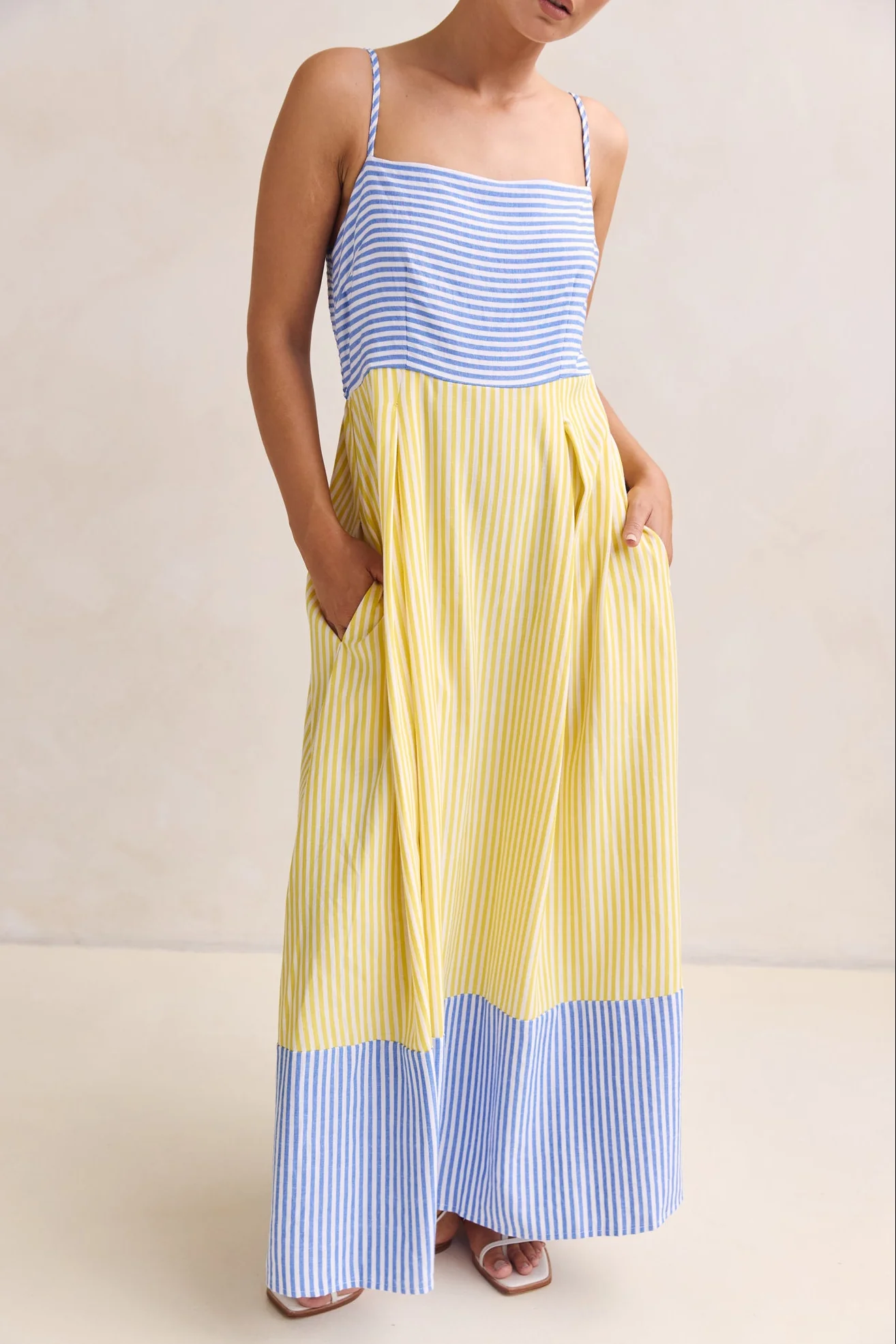 Bennet Maxi Dress (Blue/Yellow) - Image 5