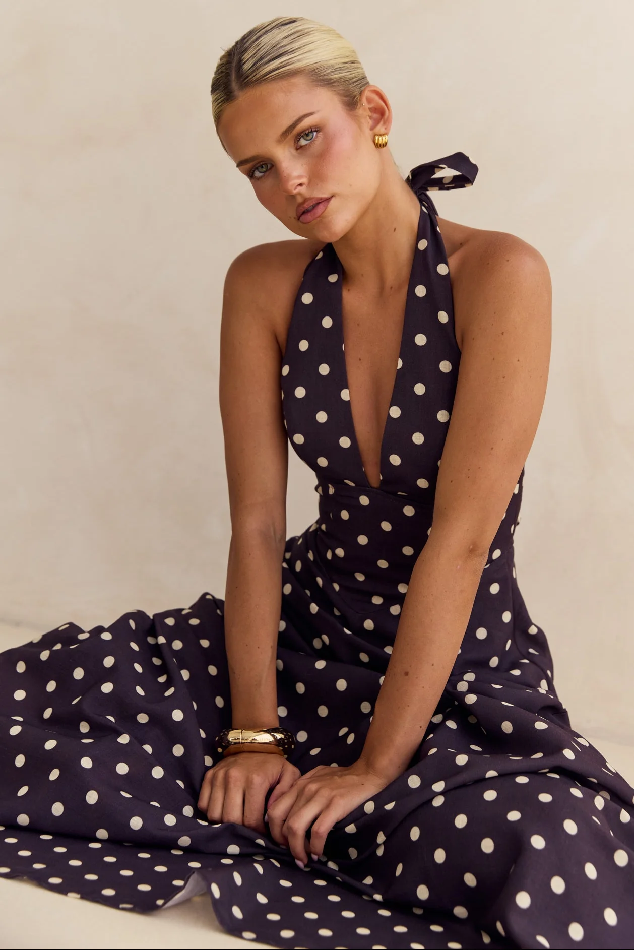 Bonnie Maxi Dress (Chocolate) - Image 3