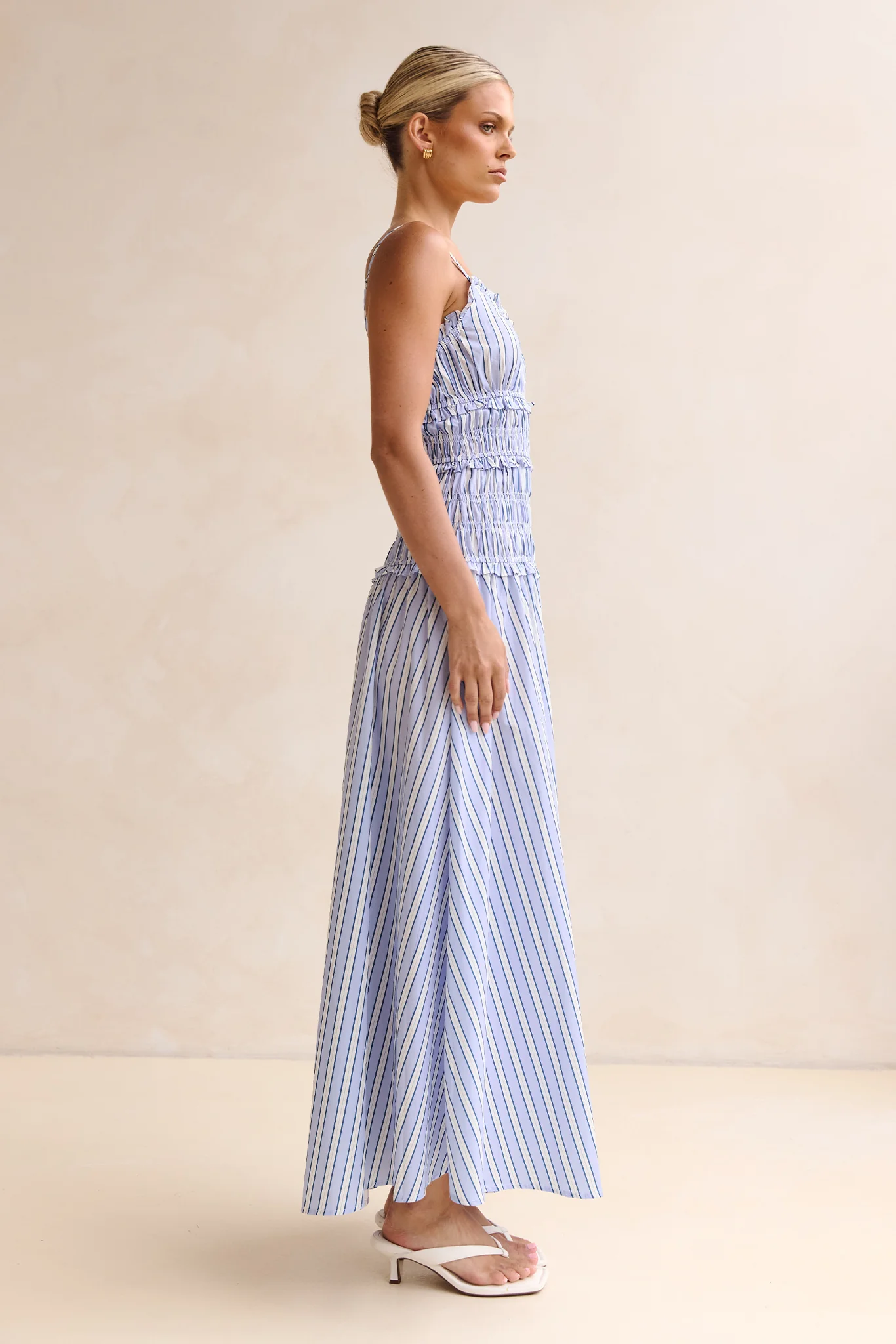 Brooke Maxi Dress (Azure Stripe) - Image 6