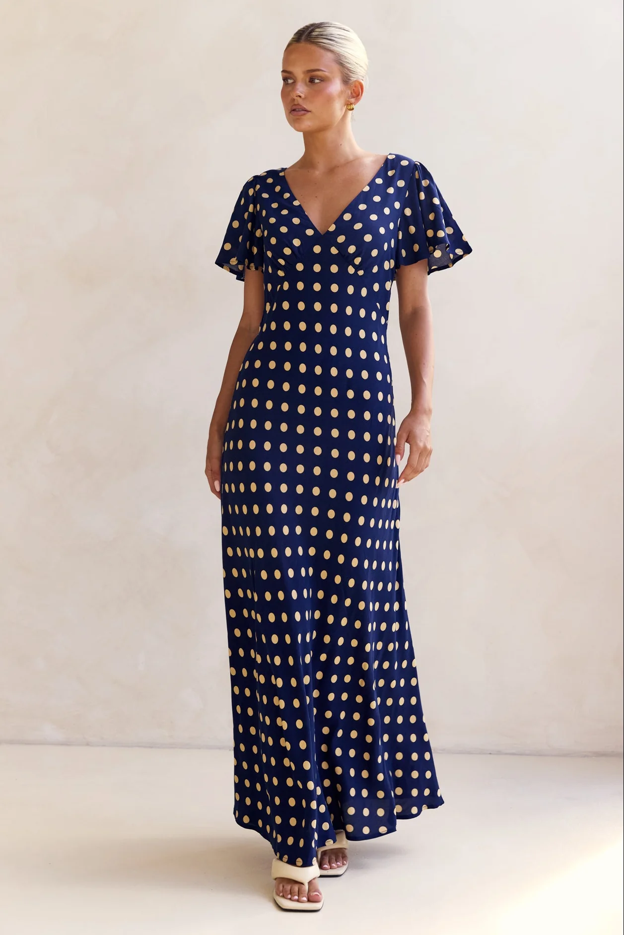 Carla Maxi Dress (Navy) - Image 3