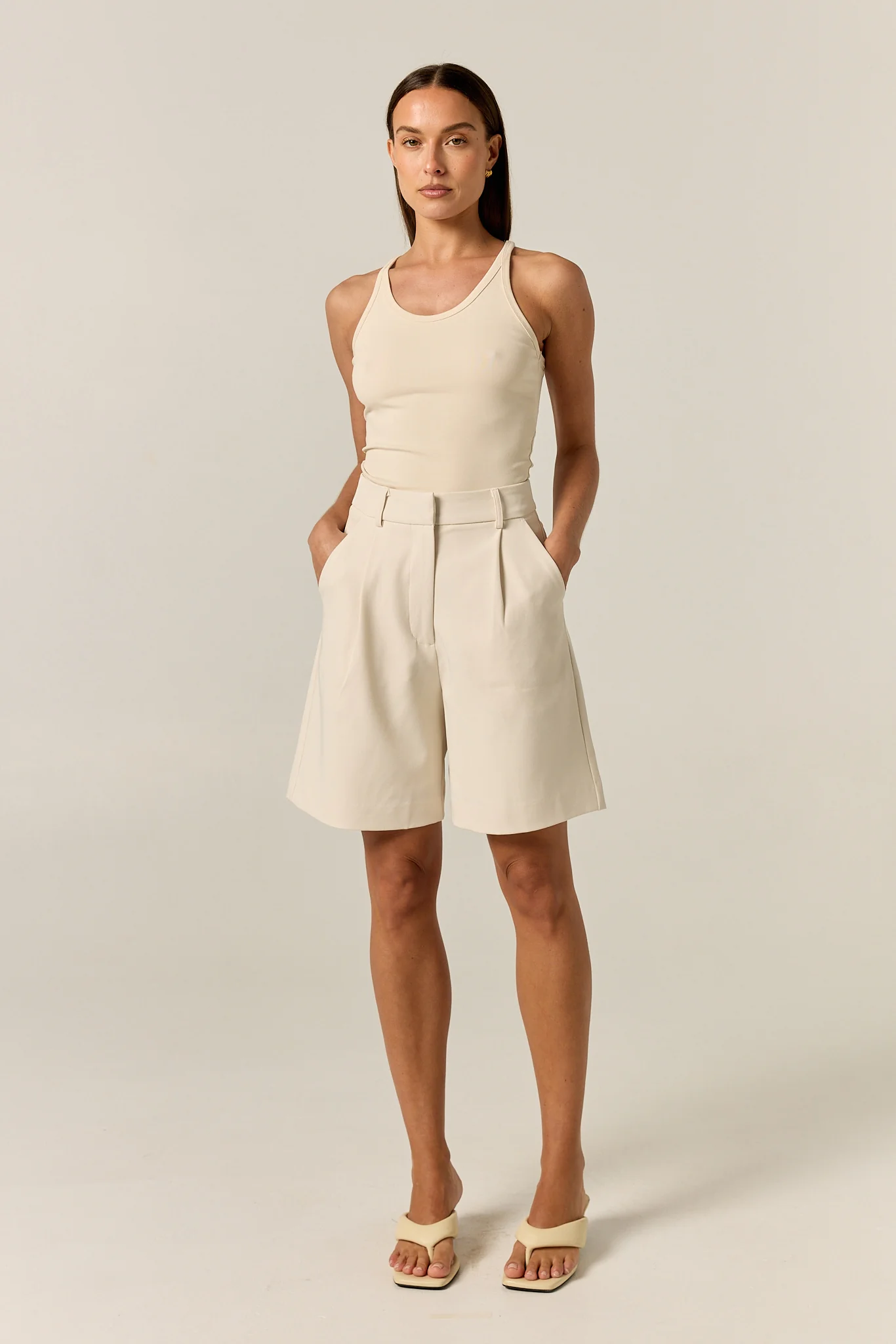 Cinder Racer Tank (Cream) - Image 2