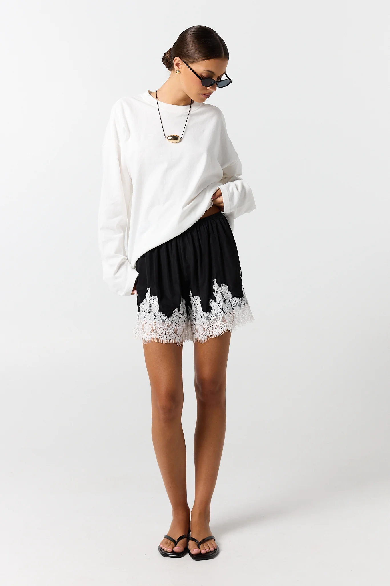 Cody Lace Short (Black) - Image 4