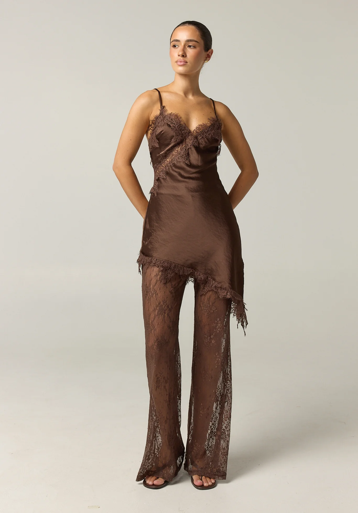 Delilah Lace Set (Chocolate)