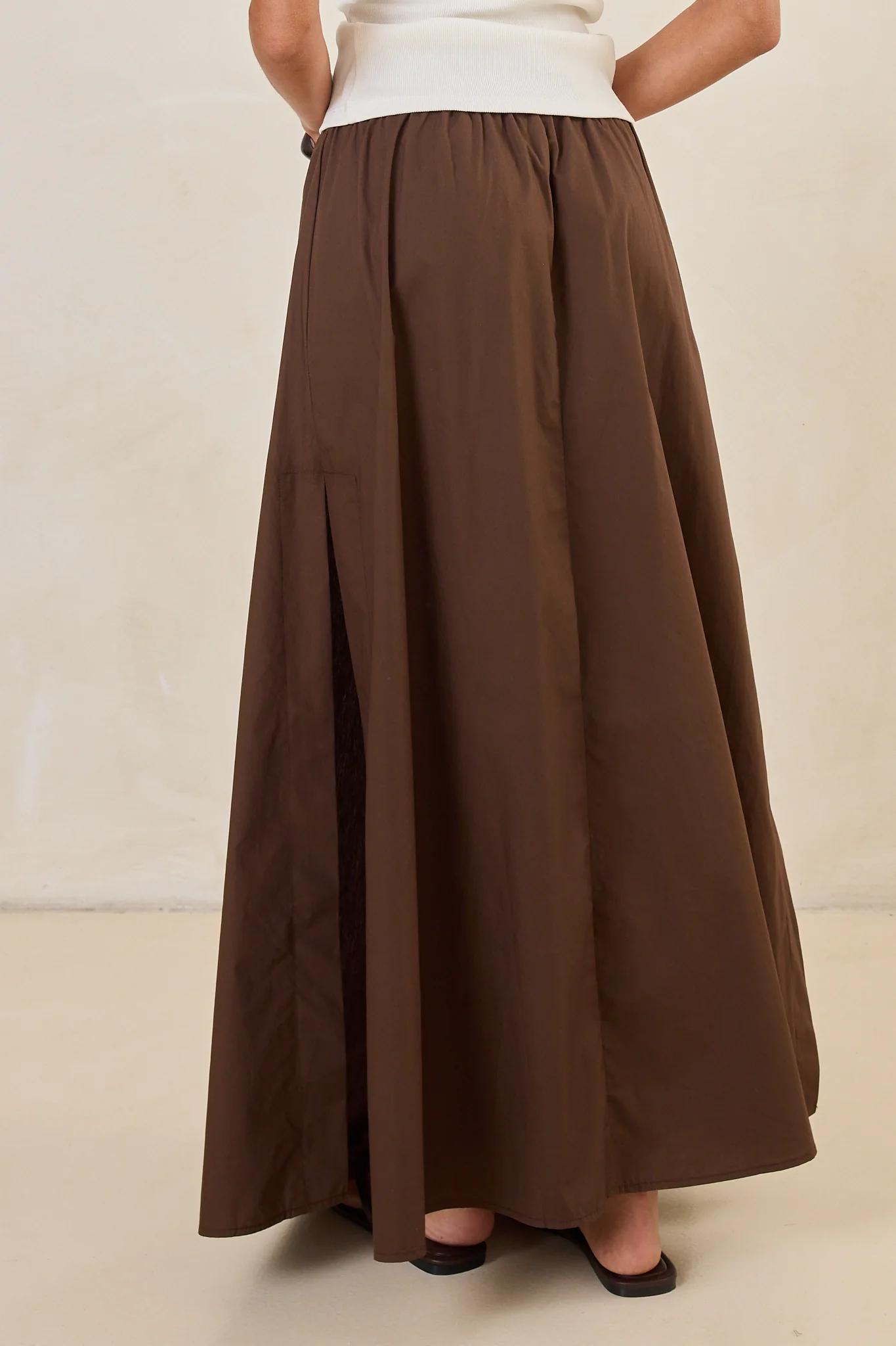 Drew Maxi Skirt (Chocolate) - Image 10