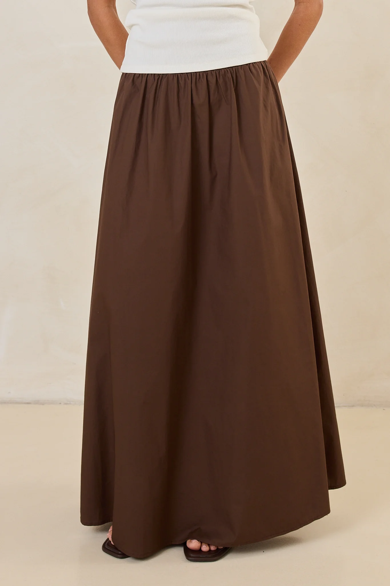 Drew Maxi Skirt (Chocolate) - Image 7