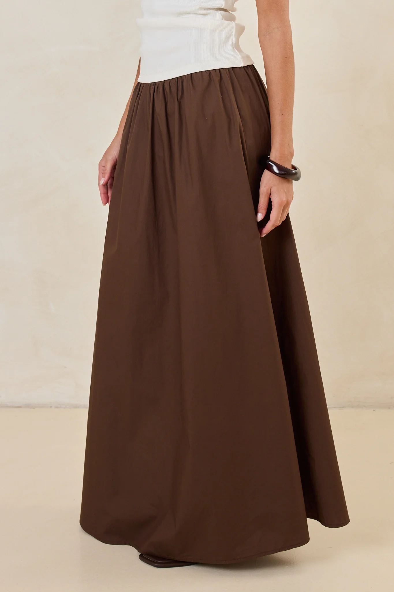 Drew Maxi Skirt (Chocolate) - Image 9