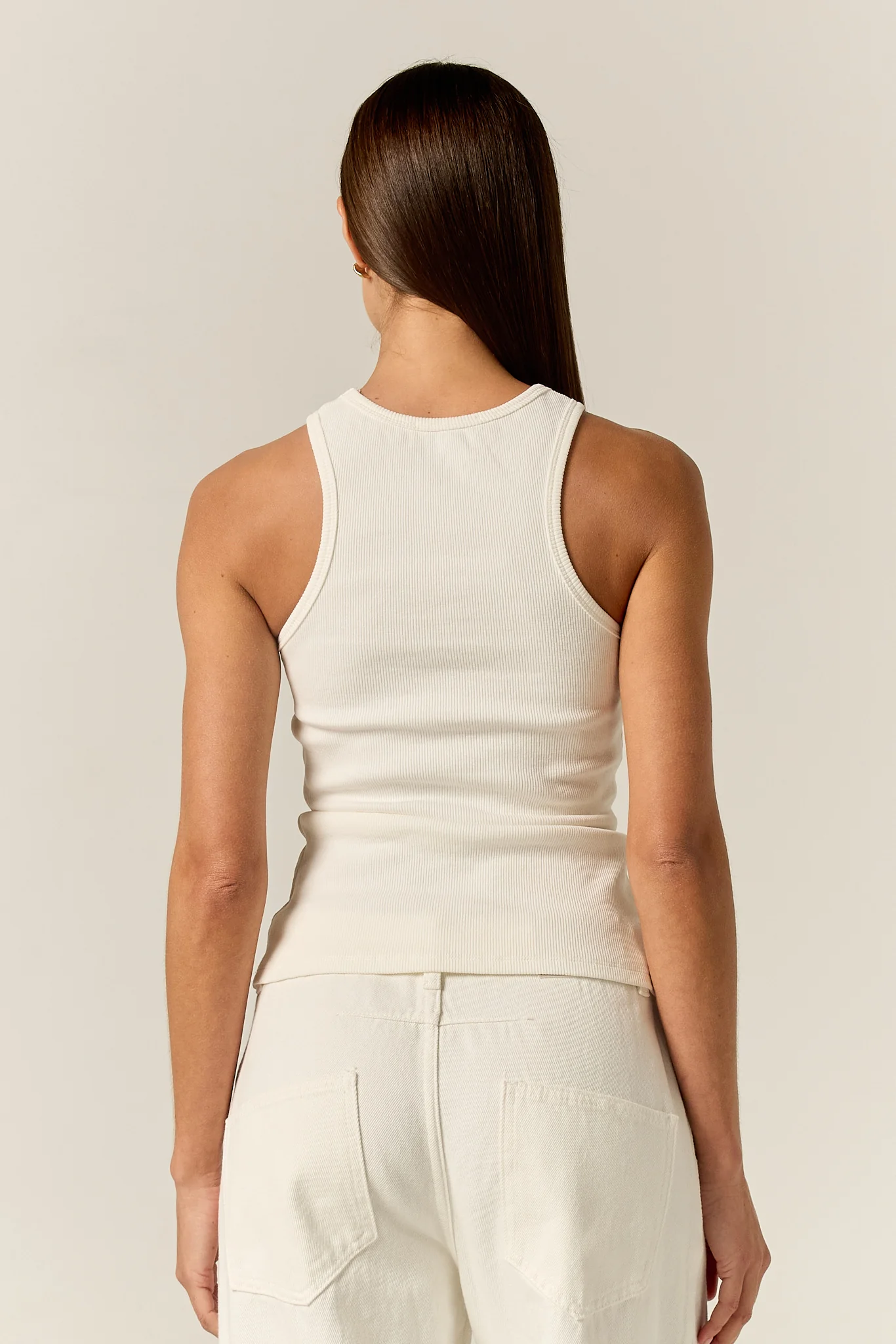 Dylan Monogram Tank (White) - Image 7