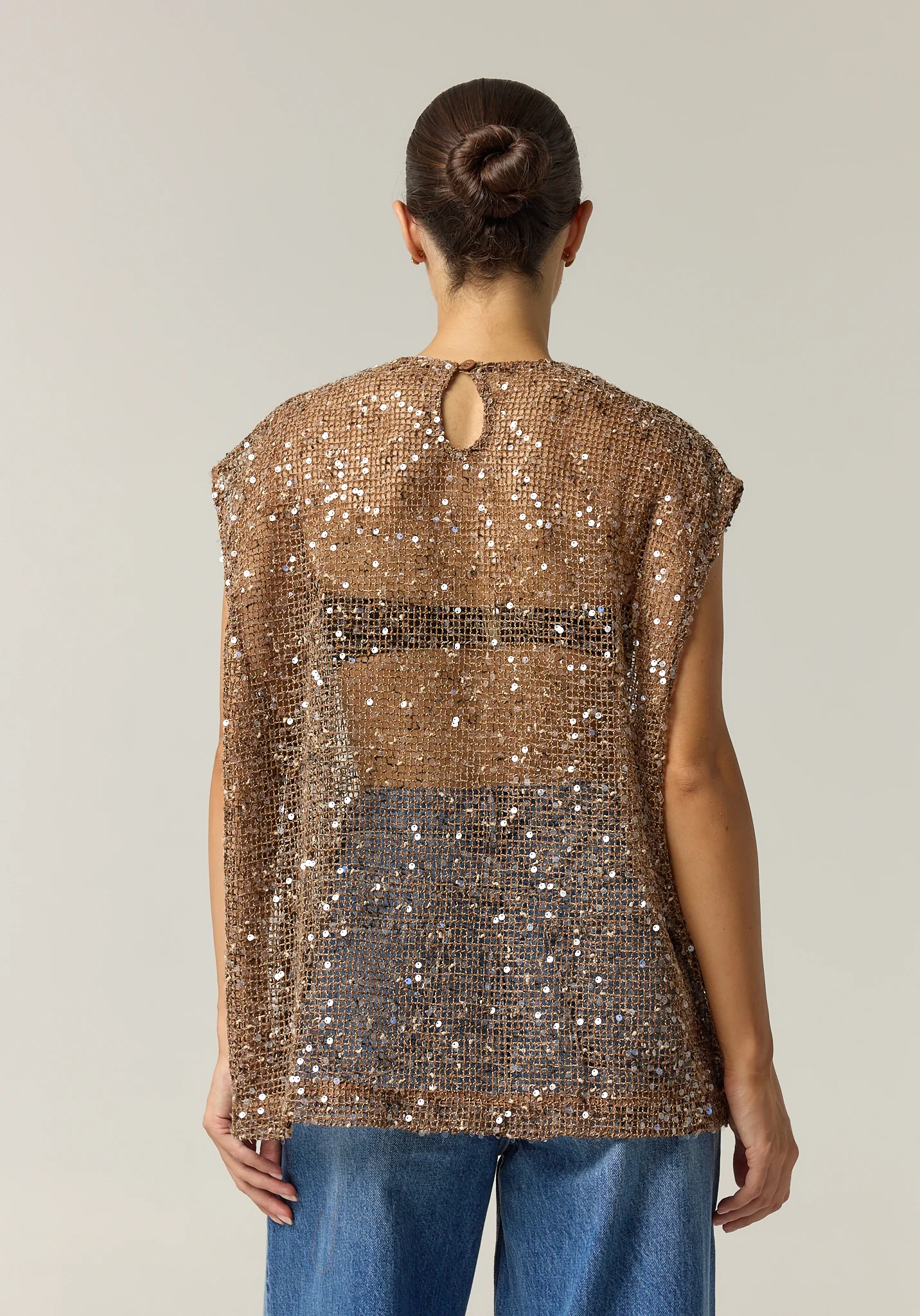 Edela Sequin Top (Chocolate) - Image 8