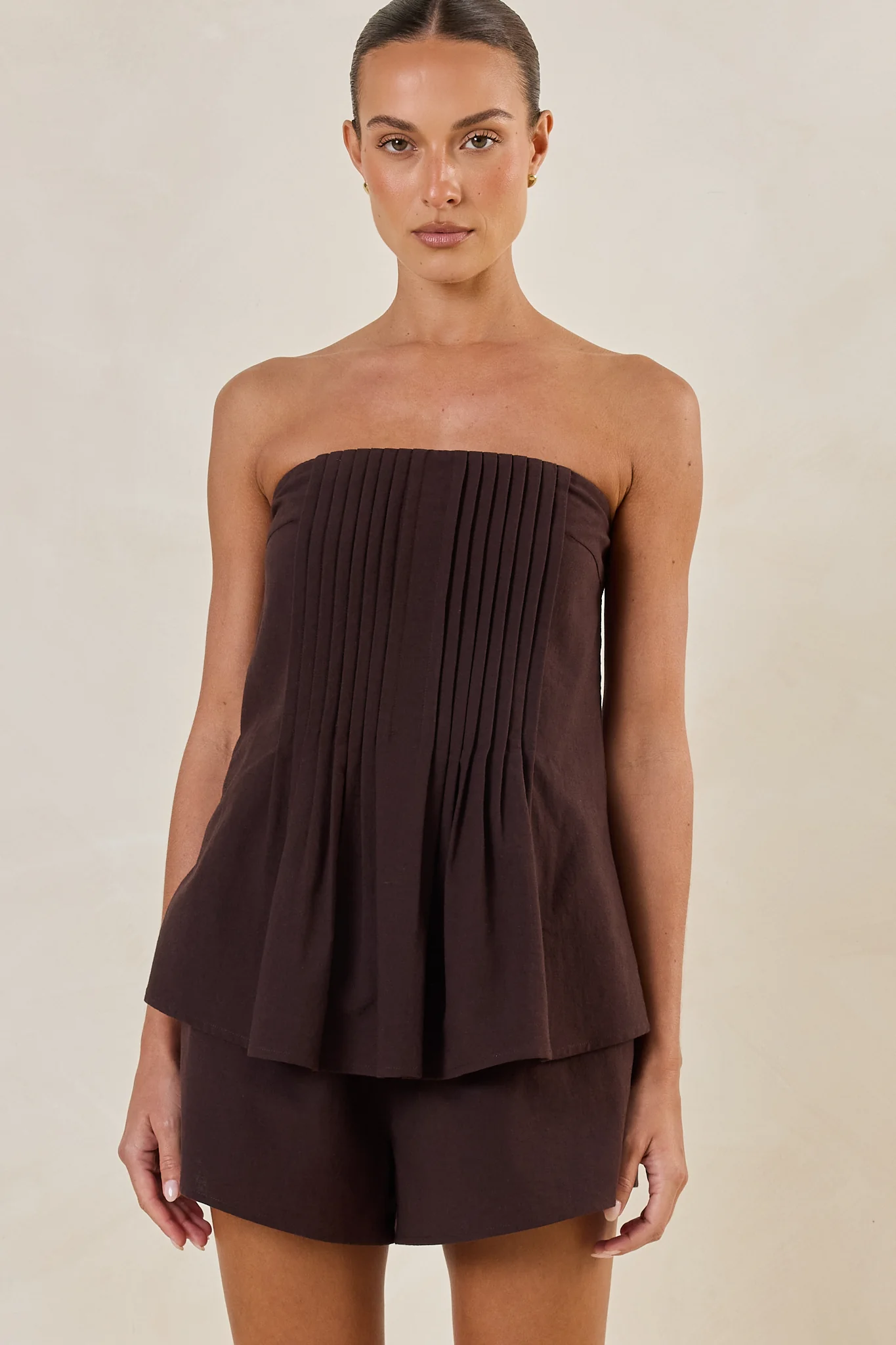 Elara Strapless Top (Espresso) - Image 6