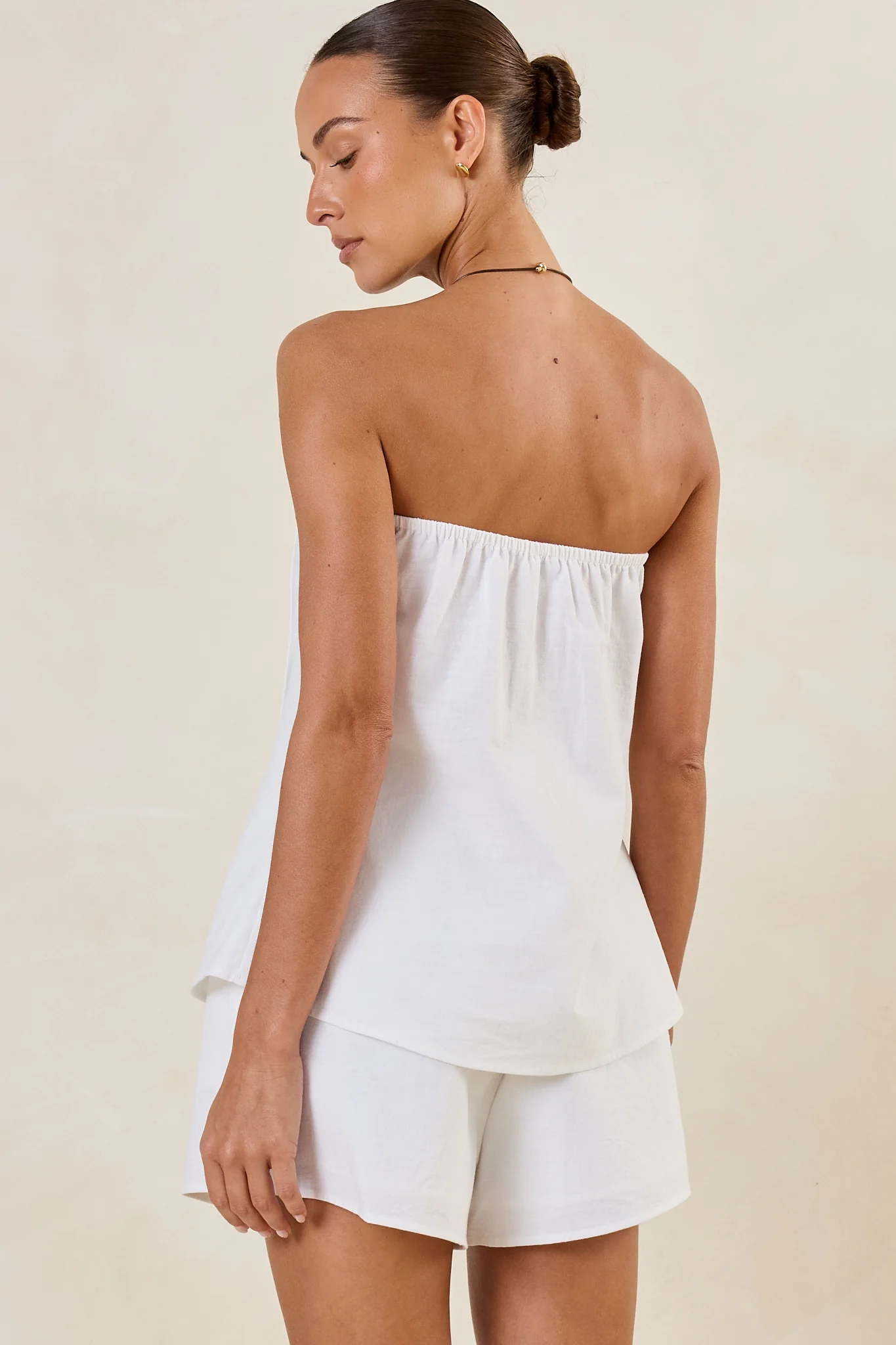 Elara Strapless Top (White) - Image 10