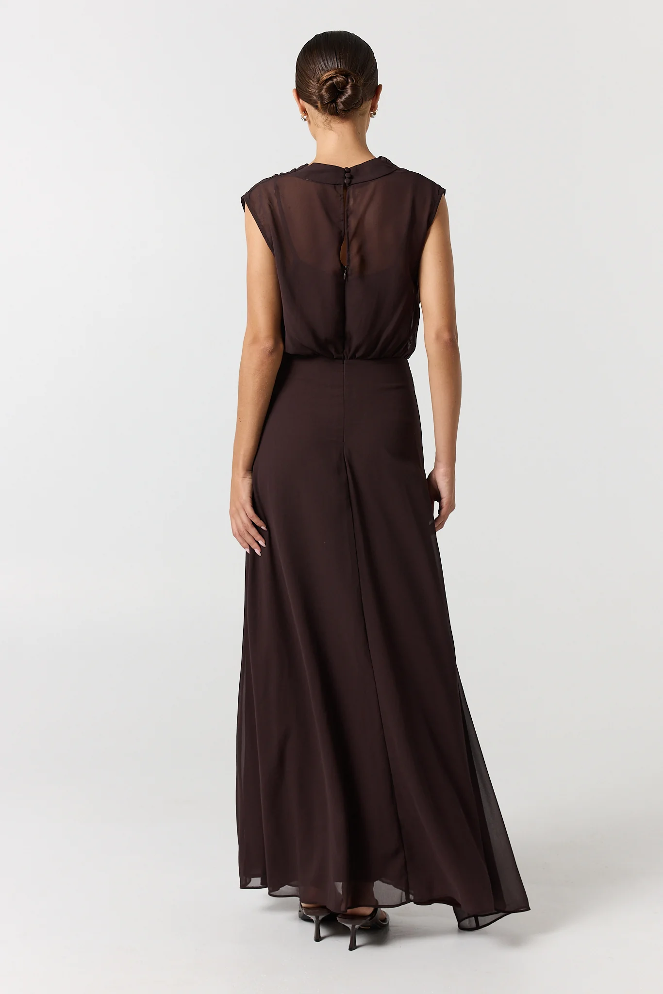 Elka Maxi Dress (Chocolate) - Image 5