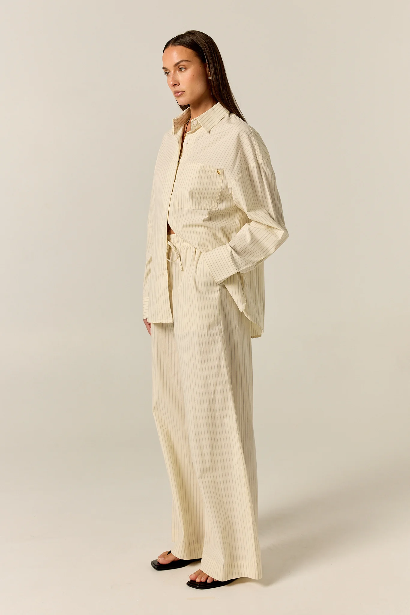 Ellis Shirt (Butter Pinstripe) - Image 3