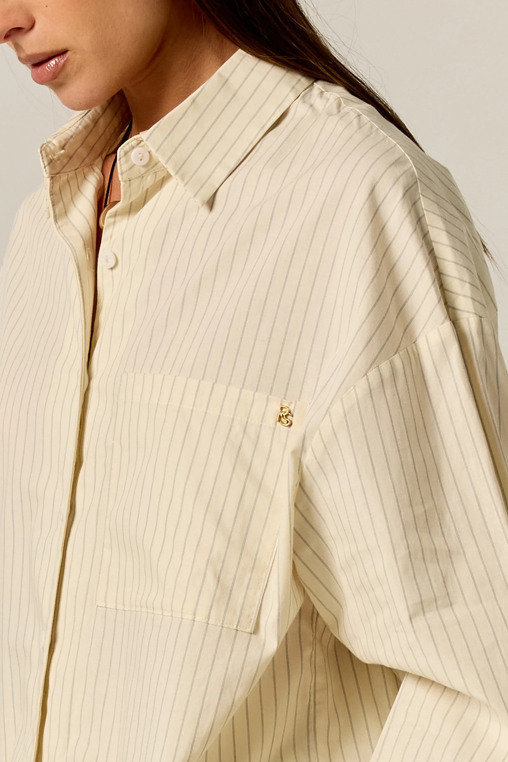 Ellis Shirt (Butter Pinstripe) - Image 5
