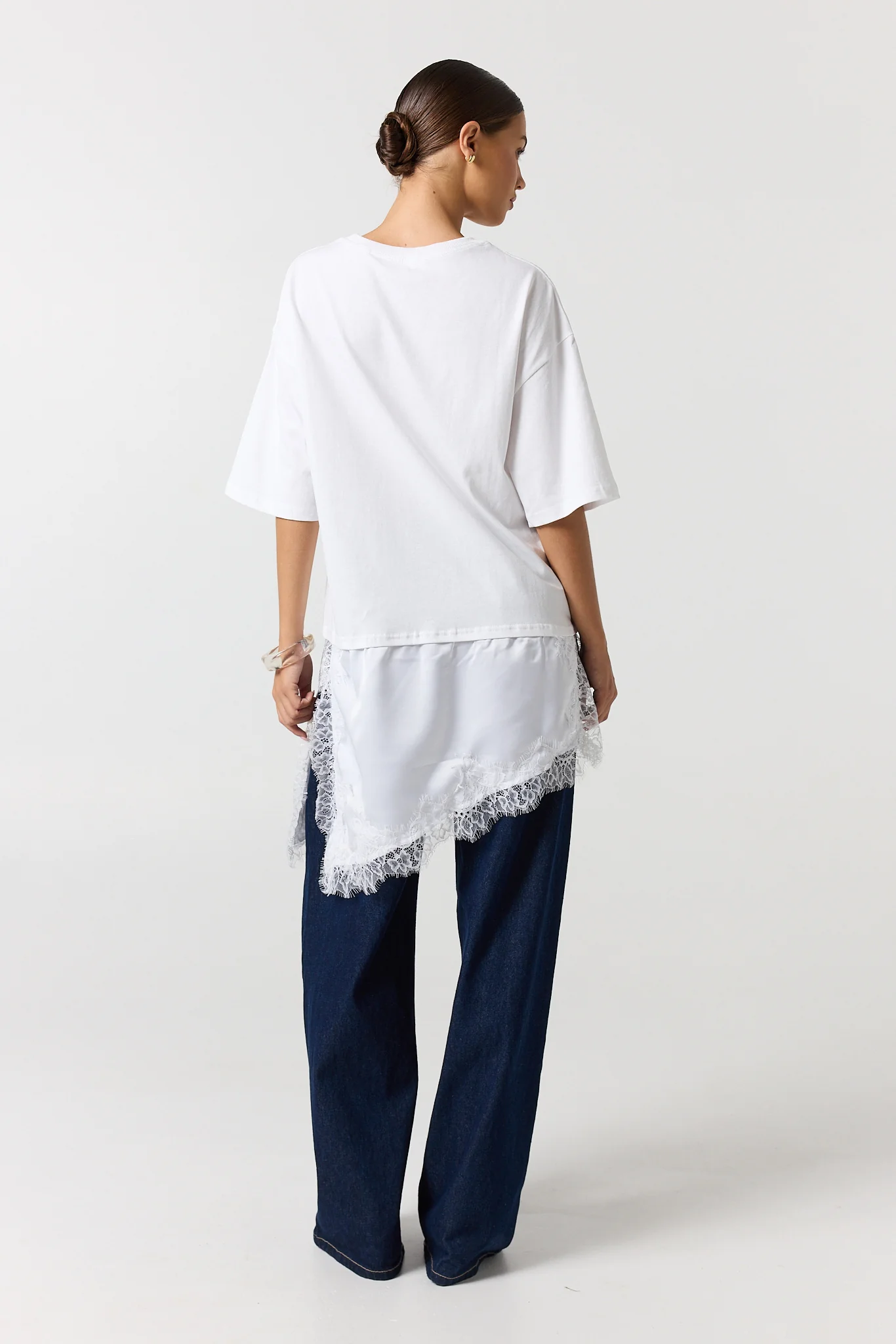 Eloise Lace Tee (White) - Image 3