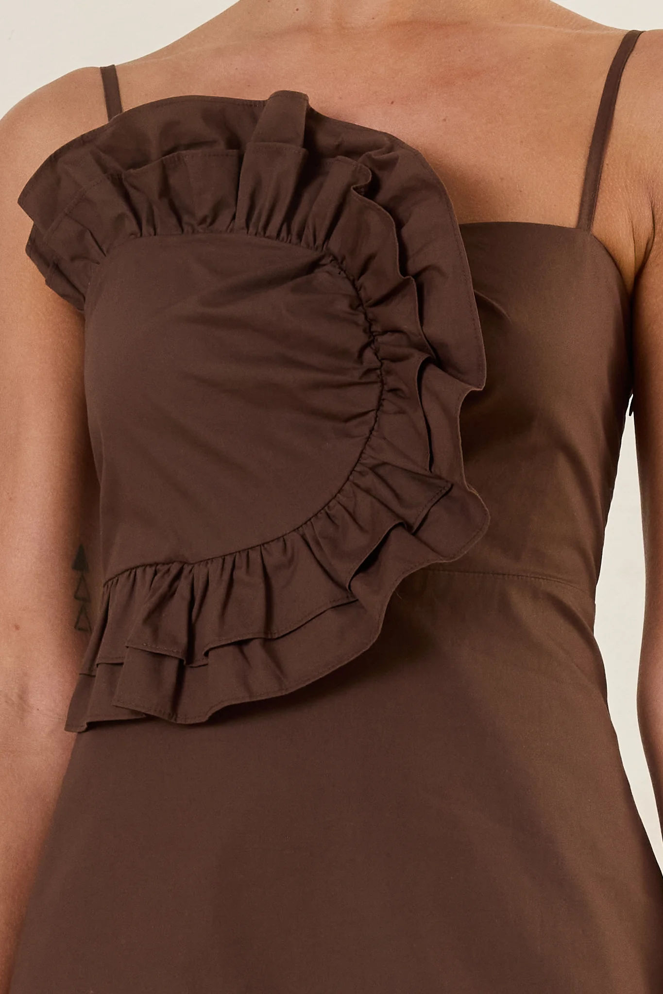 Gia Mini Dress (Chocolate) - Image 5
