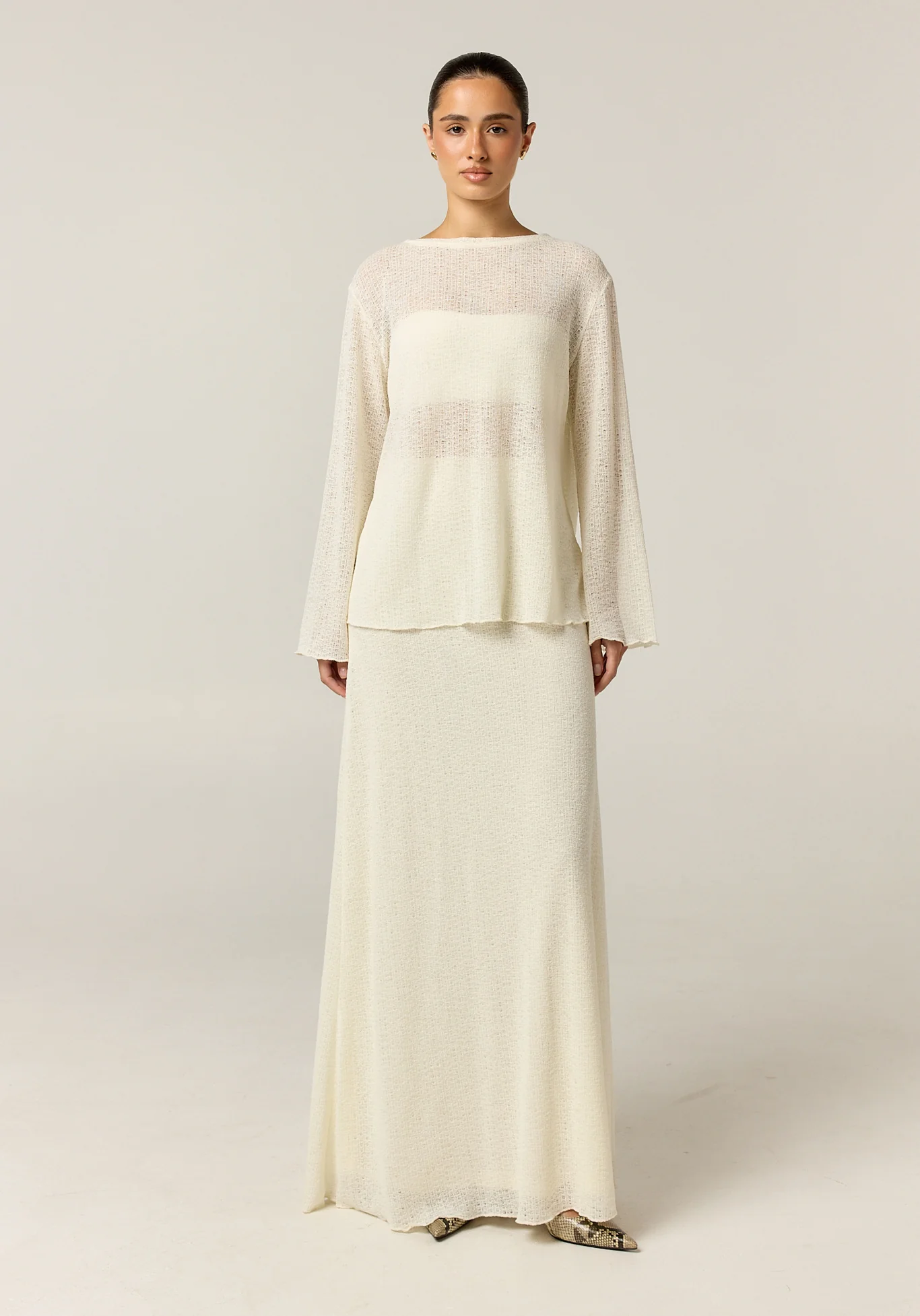 Goldie Knit Set (Cream) - Image 3