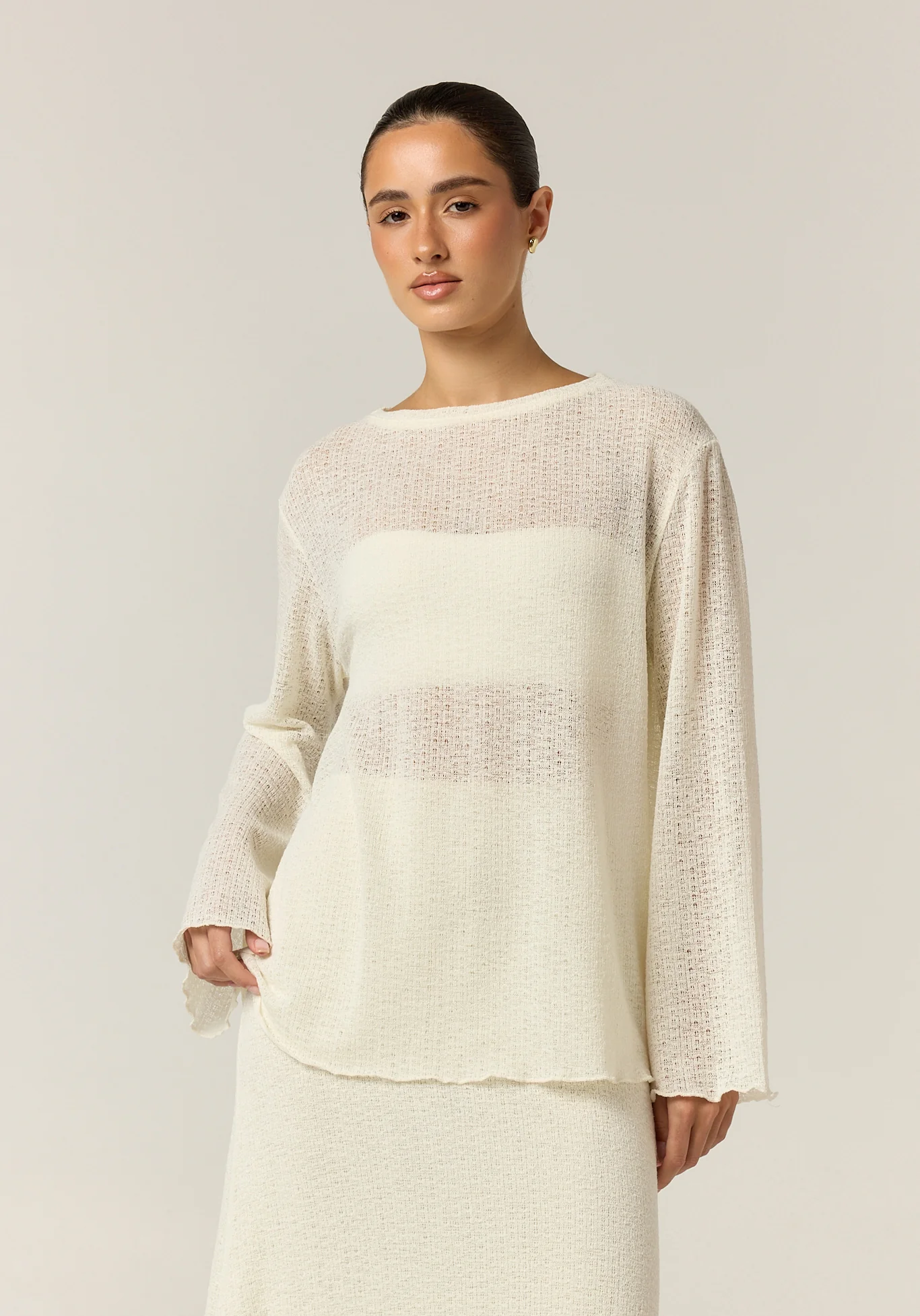 Goldie Knit Set (Cream) - Image 4
