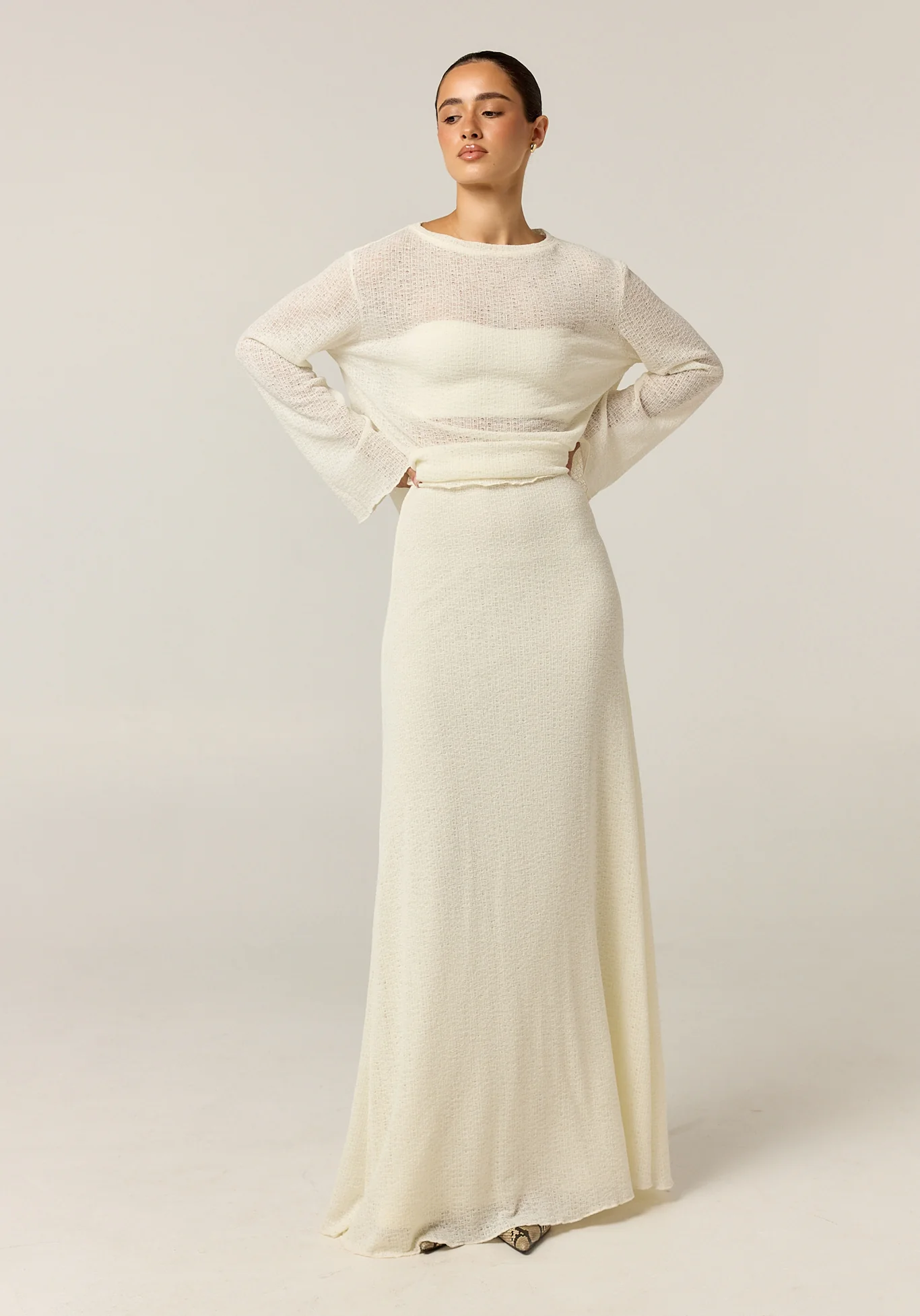 Goldie Knit Set (Cream) - Image 5