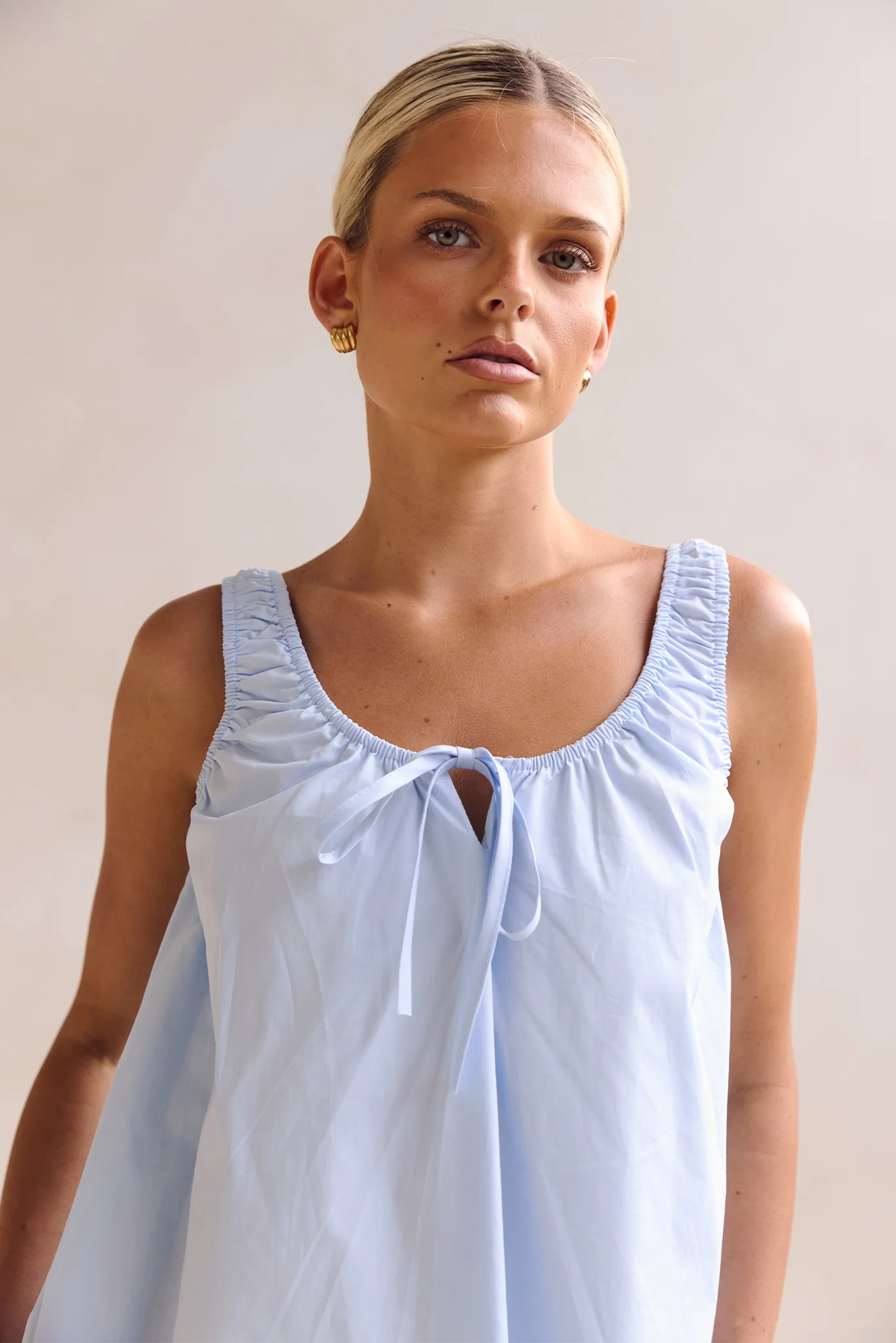 Hana Mini Dress (Blue) - Image 5