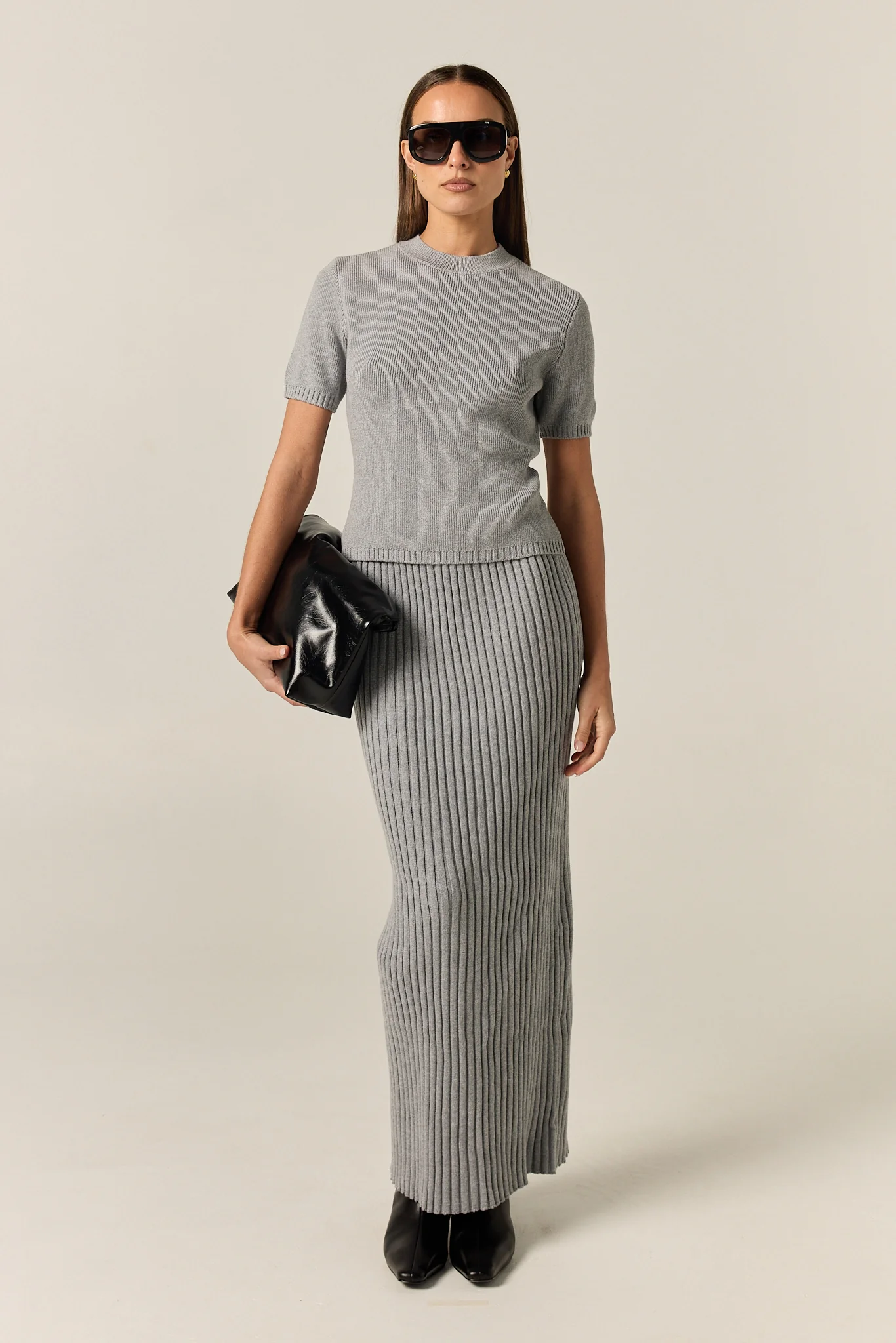 Jordy Knit Tee (Grey) - Image 2