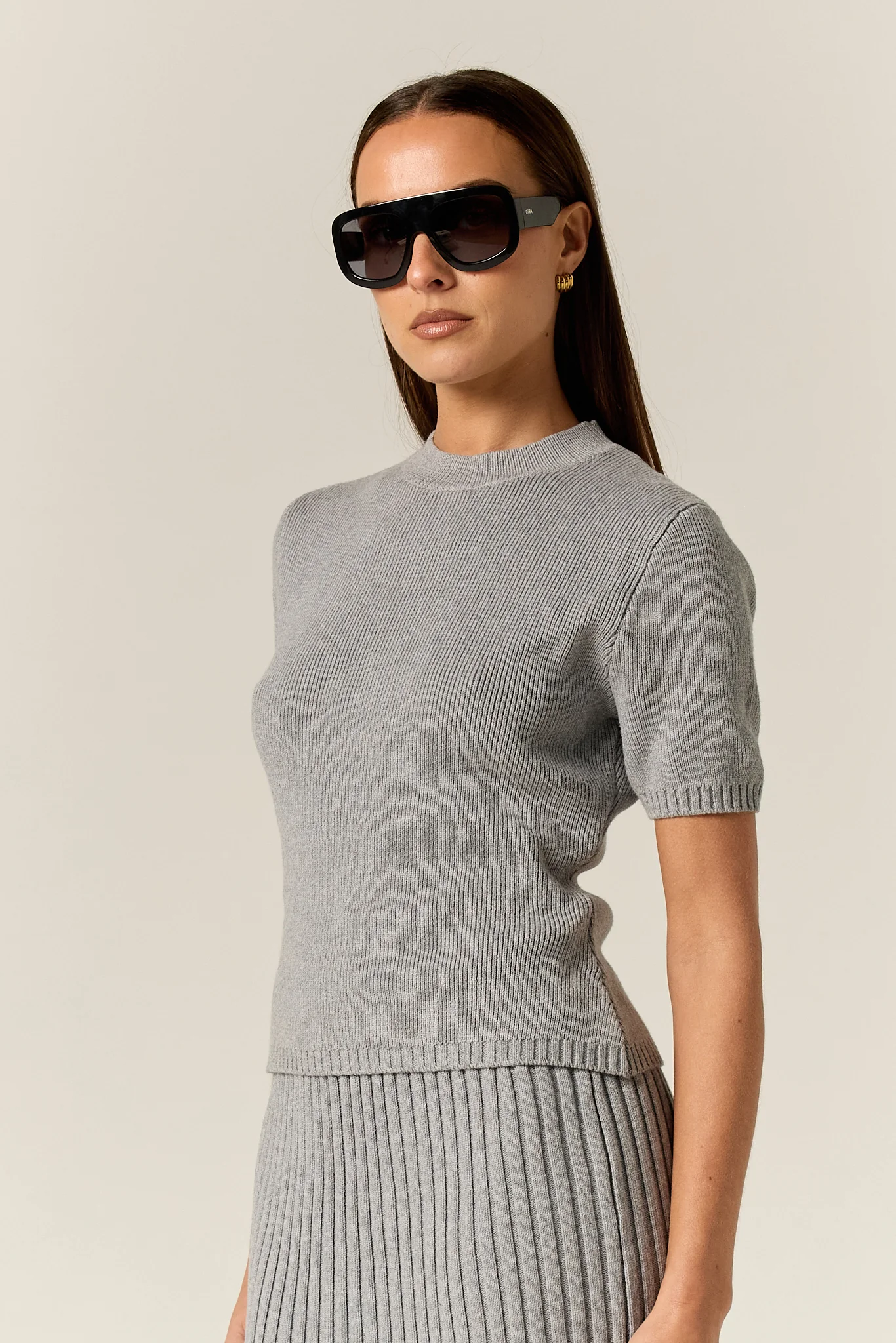 Jordy Knit Tee (Grey) - Image 4