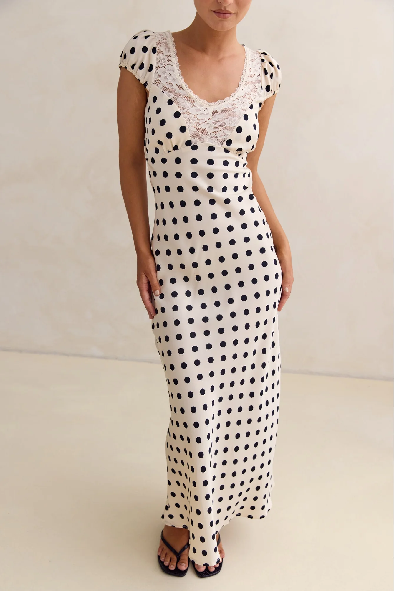 Jude Midi Dress (Cream) - Image 3