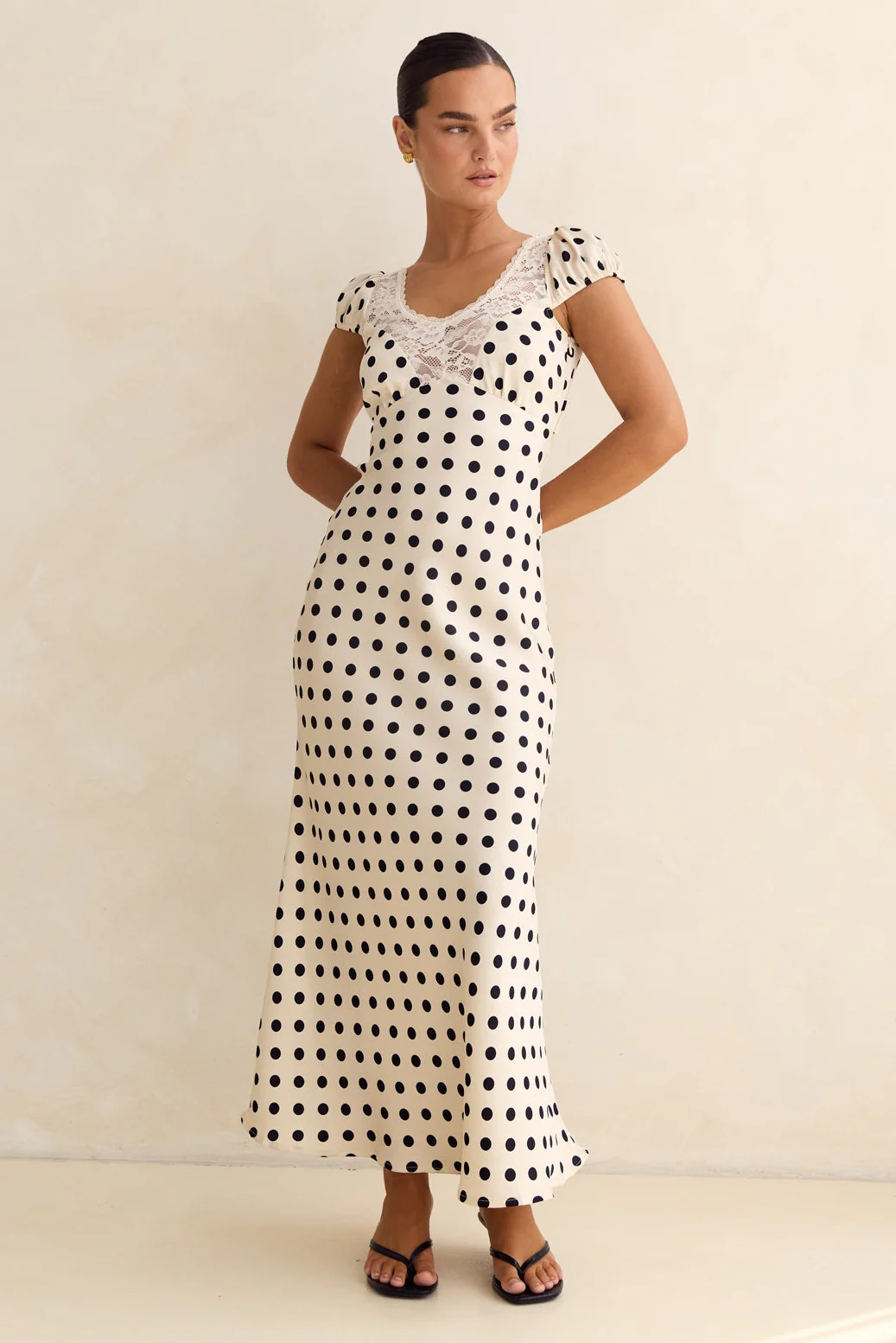 Jude Midi Dress (Cream) - Image 4
