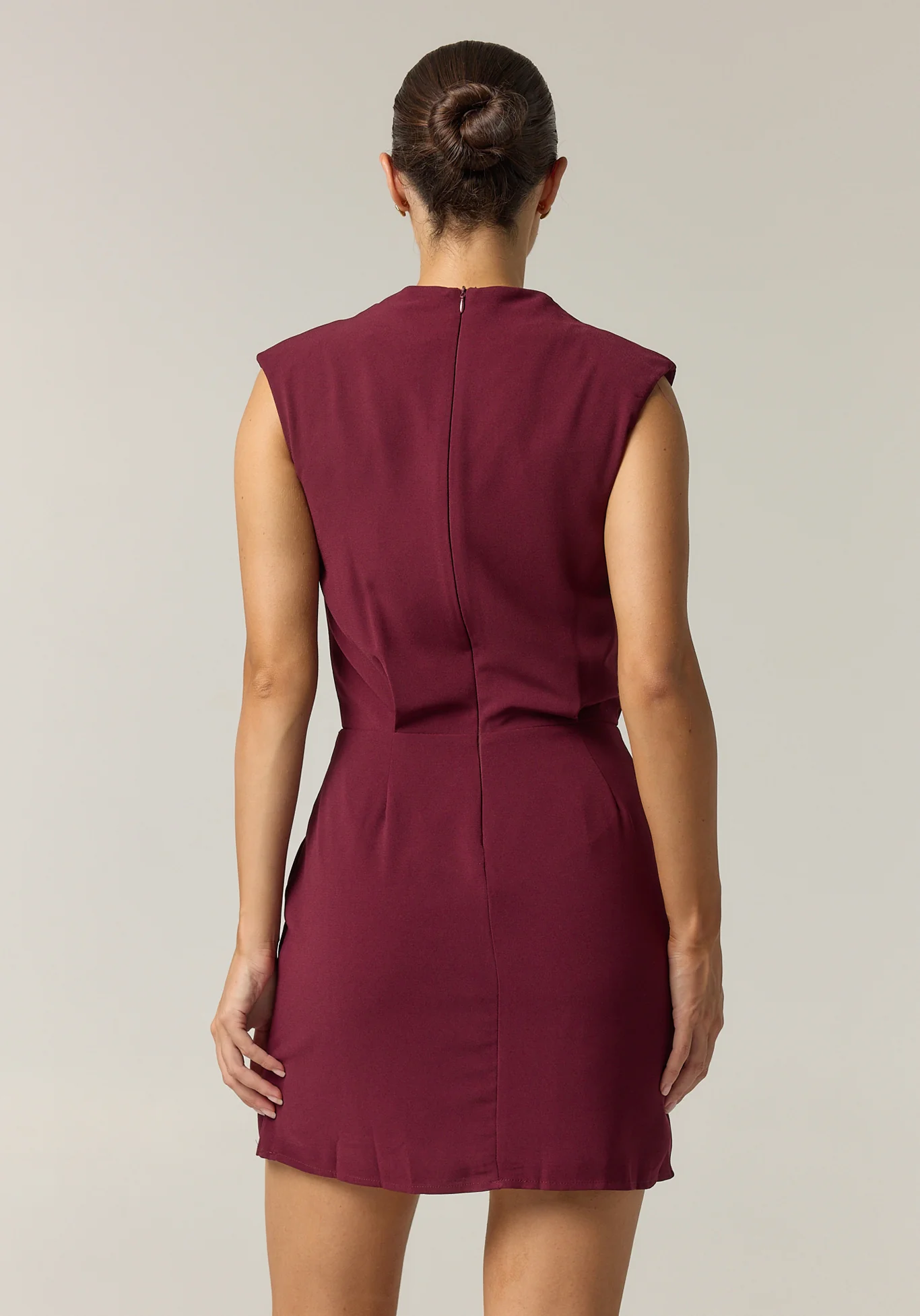 Kalani Mini Dress (Wine) - Image 5
