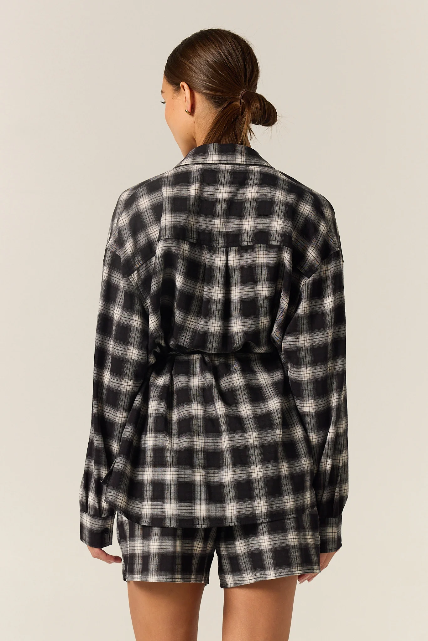 Lainey Shirt (Black Plaid) - Image 8