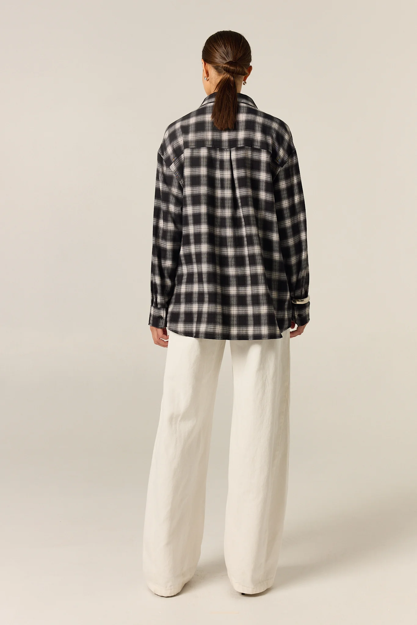 Lainey Shirt (Black Plaid) - Image 9