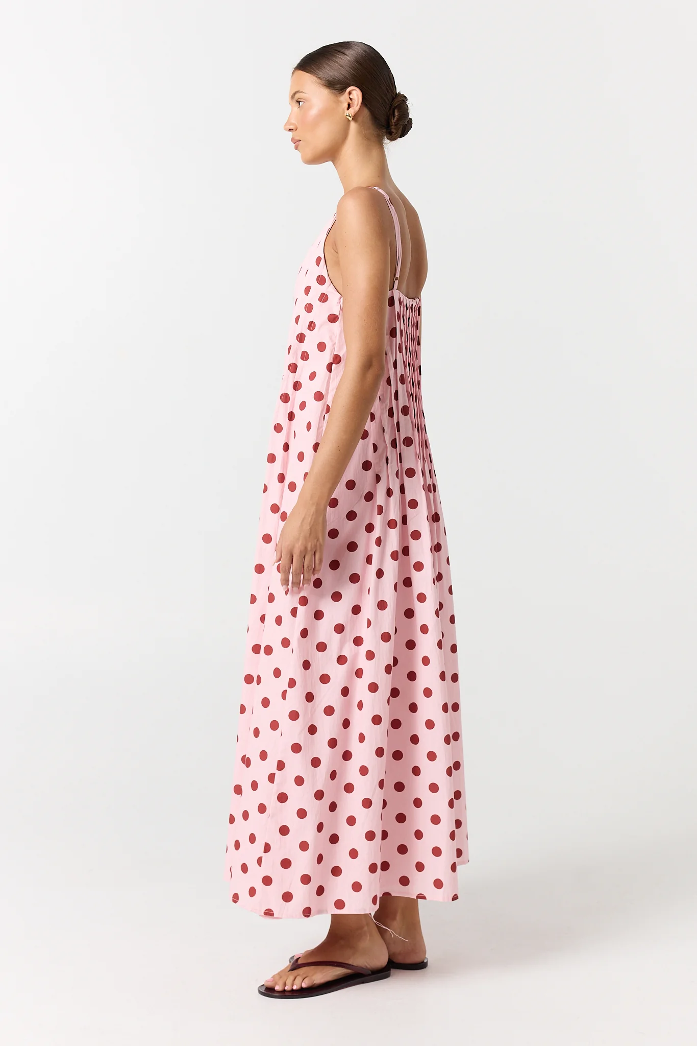 Conni Maxi Dress (Pink/Red Polka) - Image 4