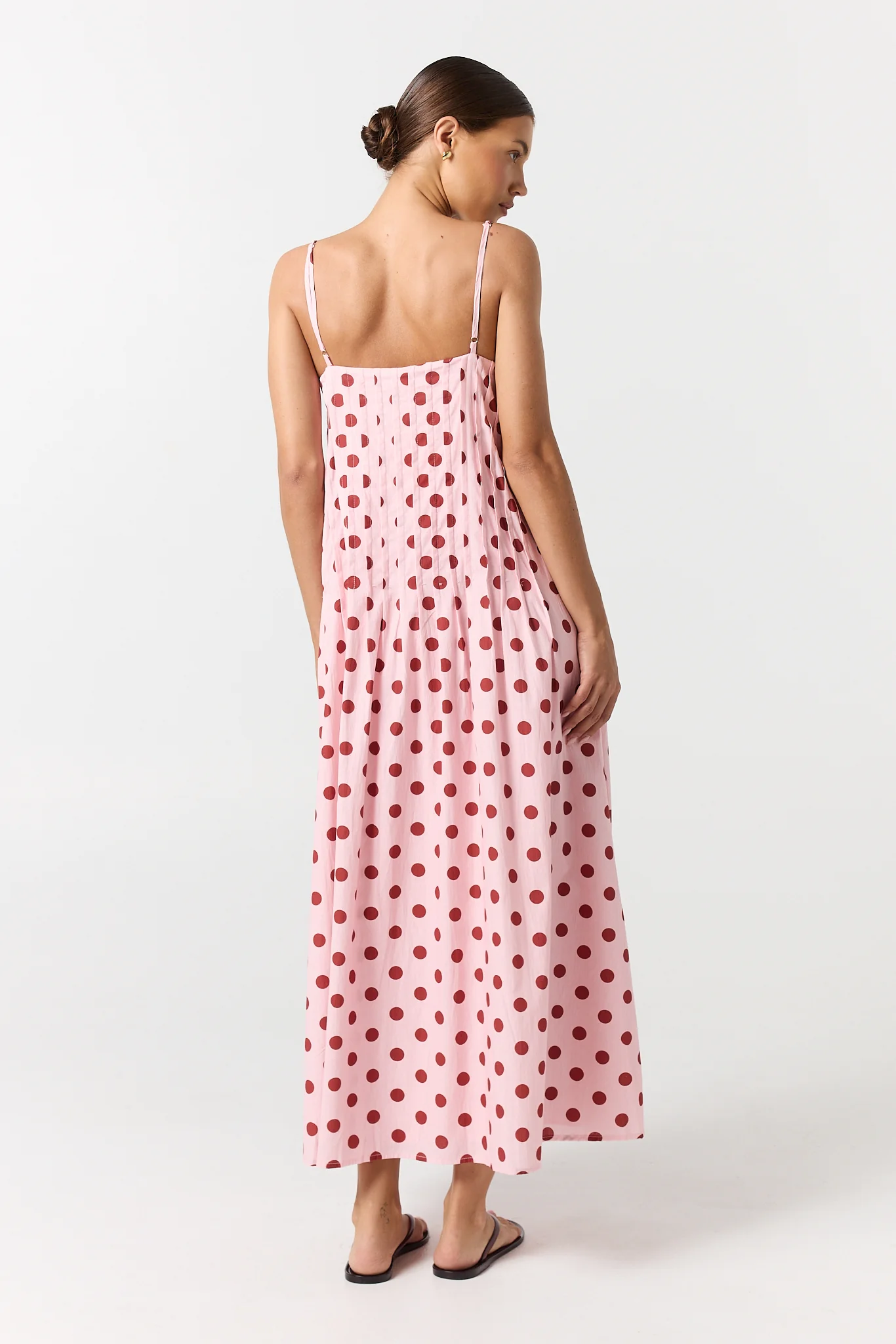 Conni Maxi Dress (Pink/Red Polka) - Image 5