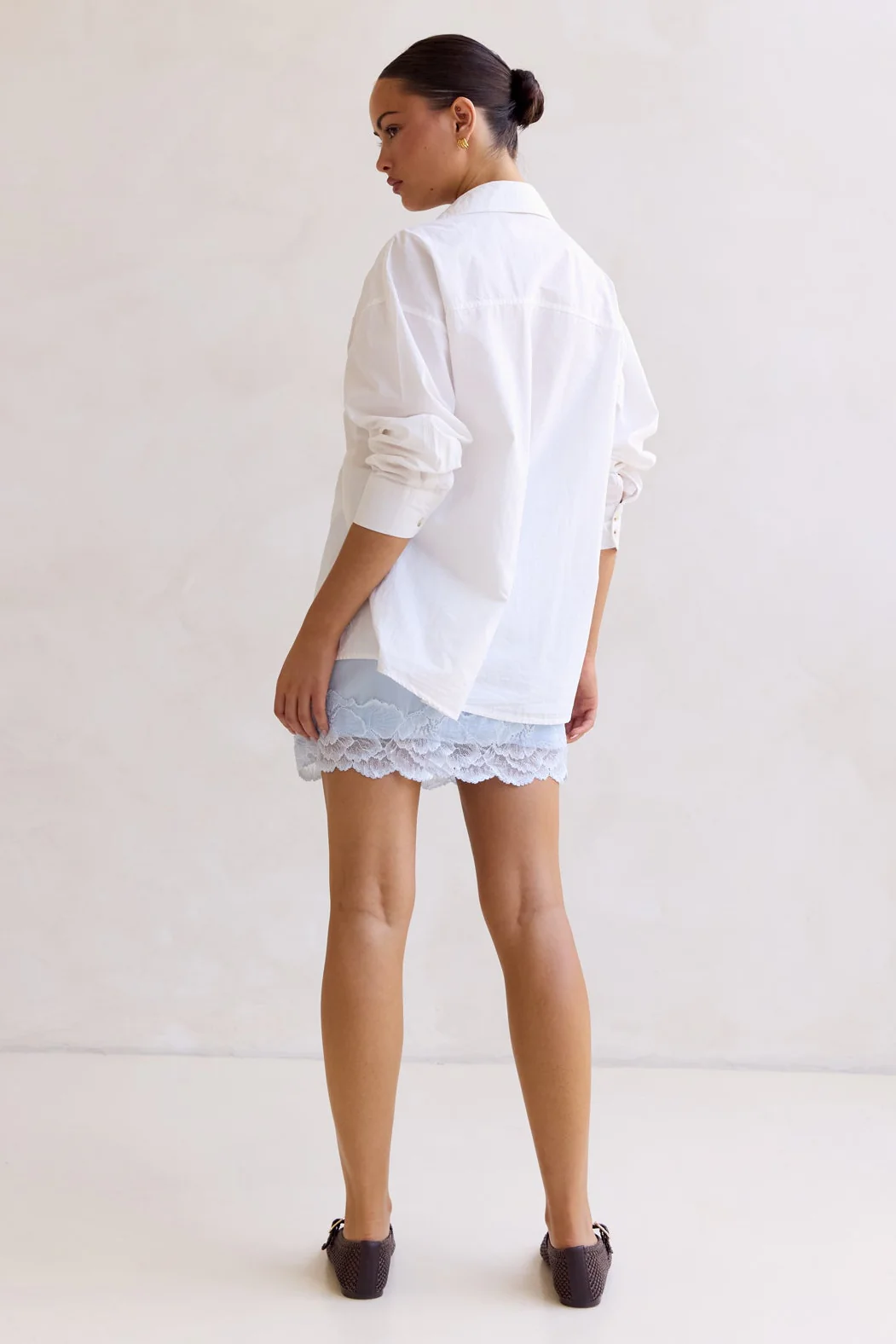 Leia Lace Mini Skirt (Blue) - Image 10