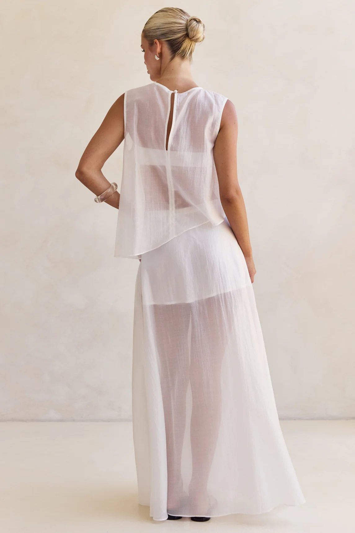 Lena Maxi Skirt (White) - Image 5