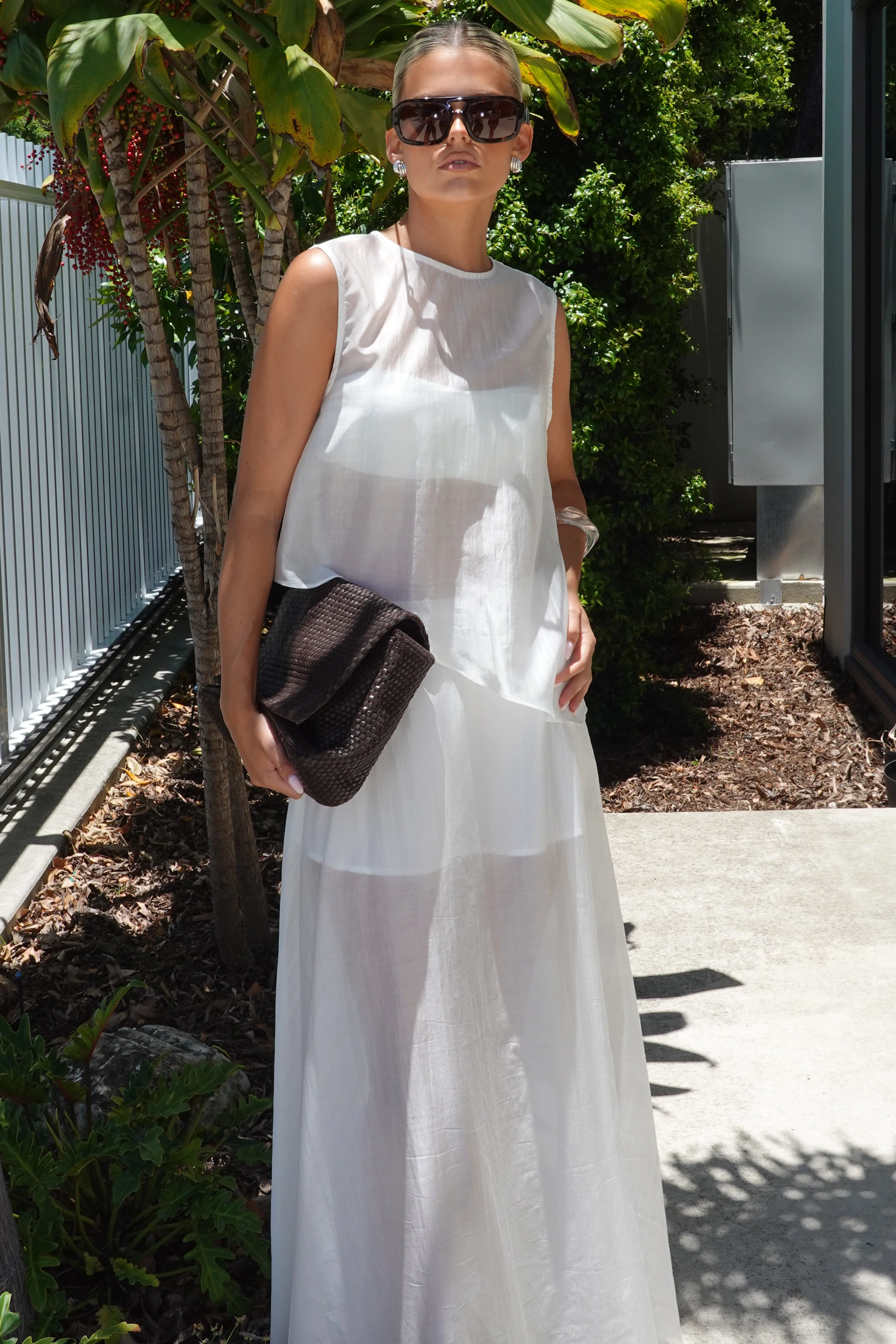 Lena Maxi Skirt (White) - Image 9