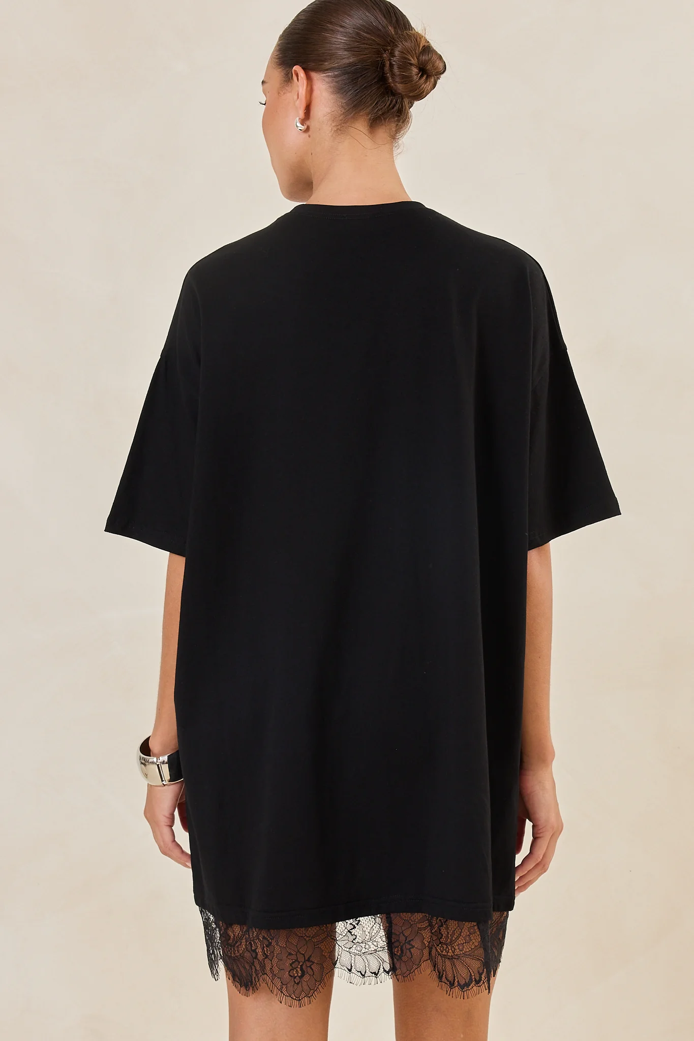 Lottie Mini Dress (Black) - Image 7