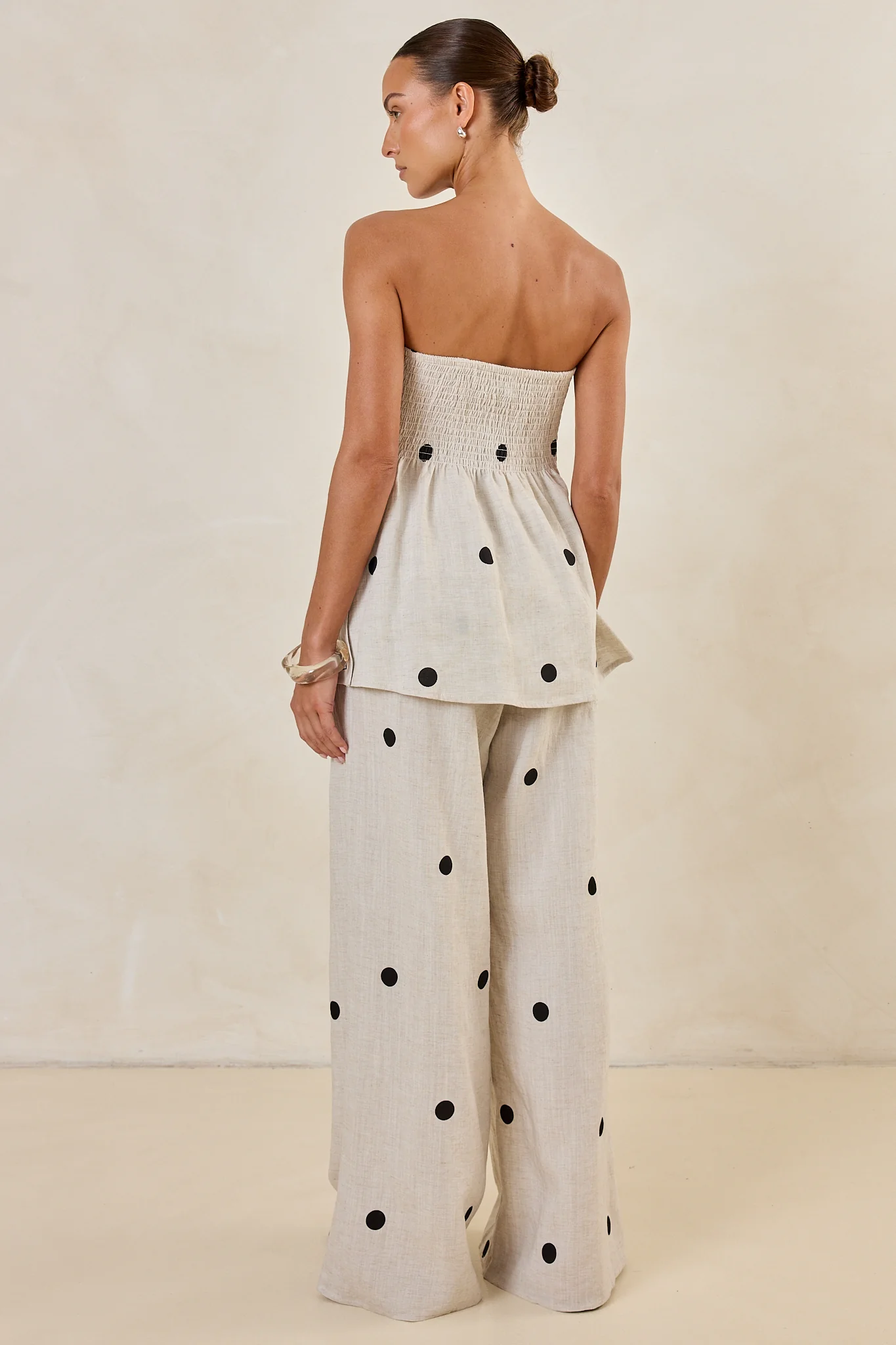 Maxine Pant (Beige/Black Polka) - Image 8