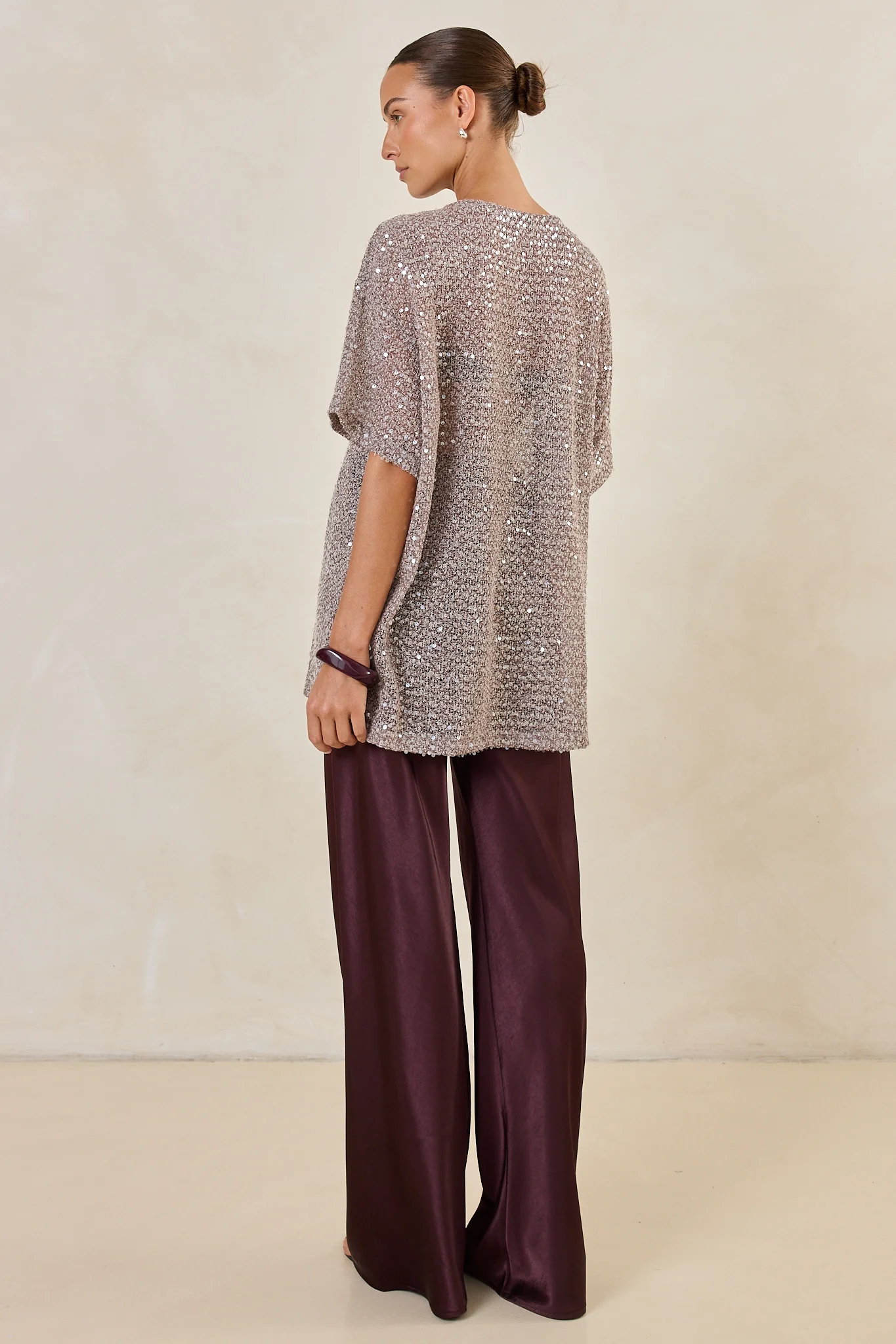 Micah Sequin Knit Tee (Dusty Mauve) - Image 8