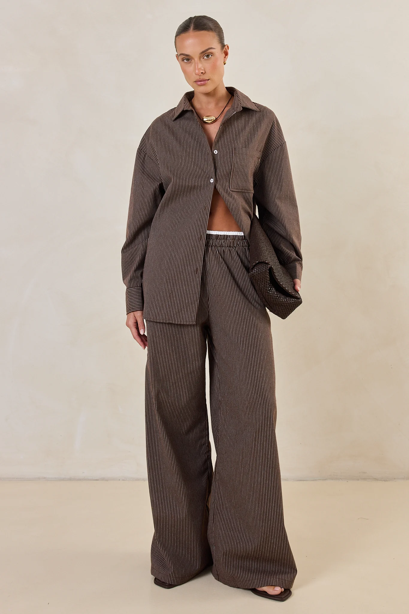 Miller Pant (Choc Pinstripe) - Image 3