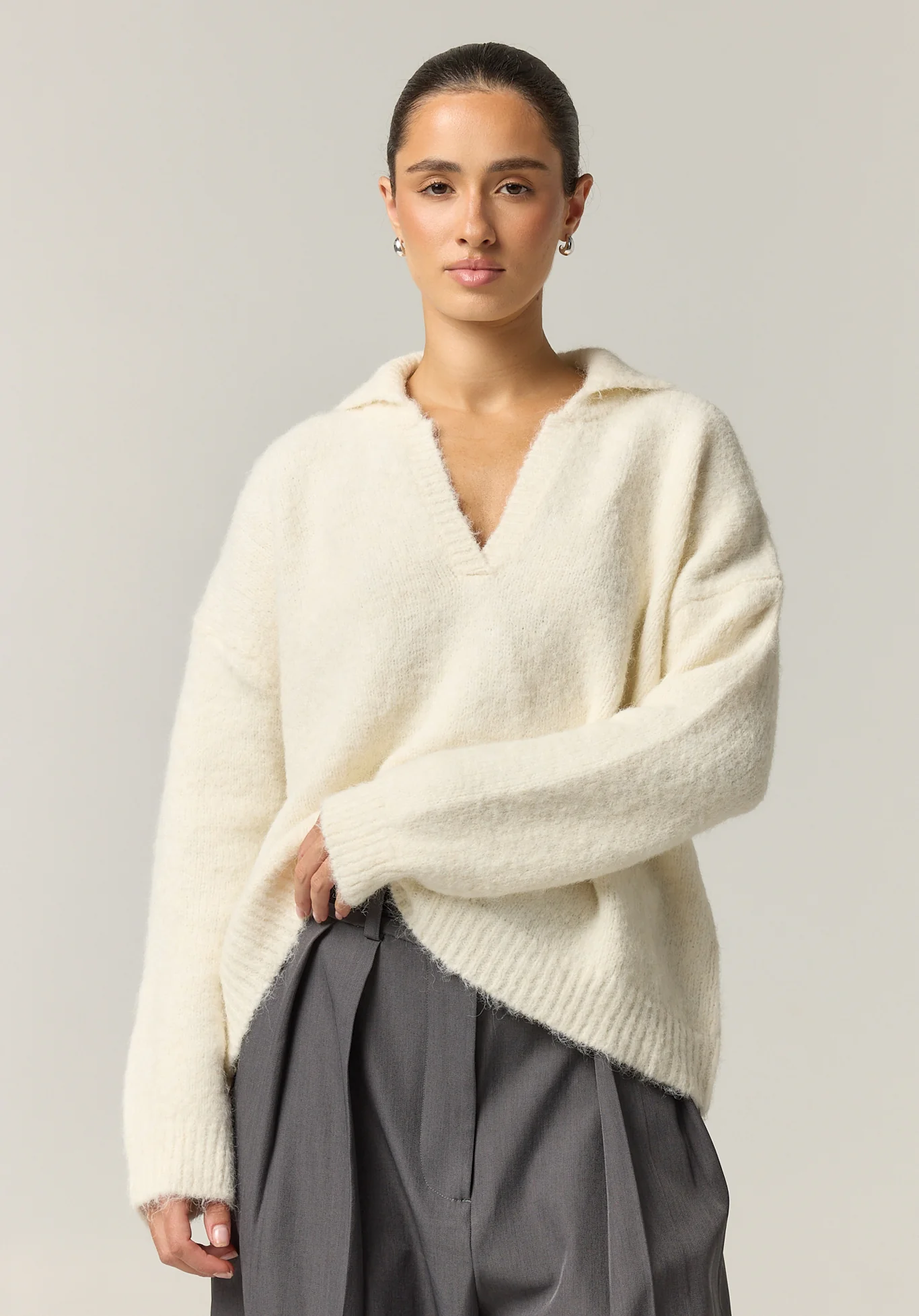 Morgan Knit Jumper (Cream) - Image 3