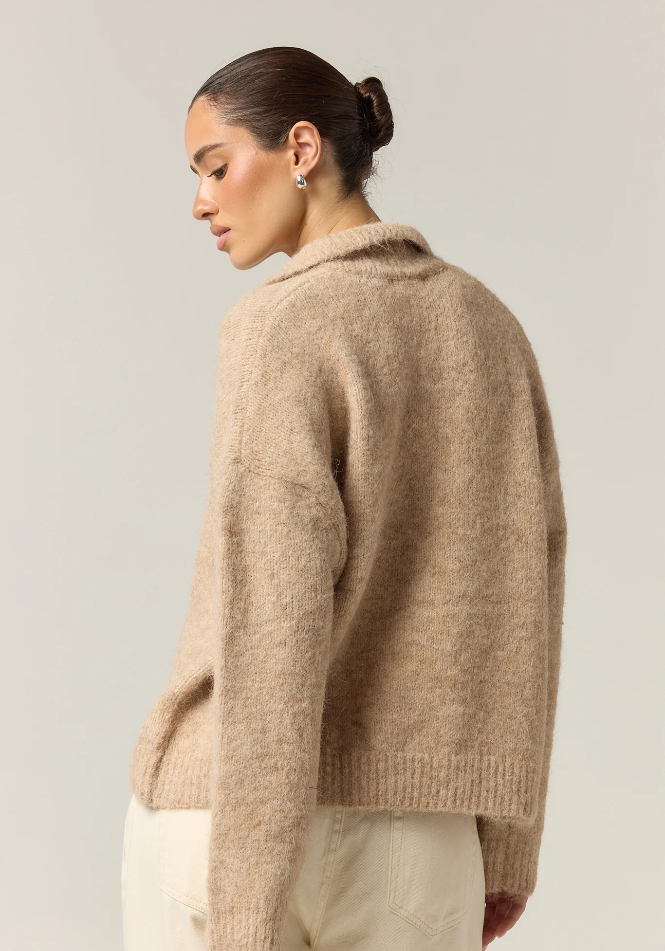 Morgan Knit Jumper (Taupe) - Image 8