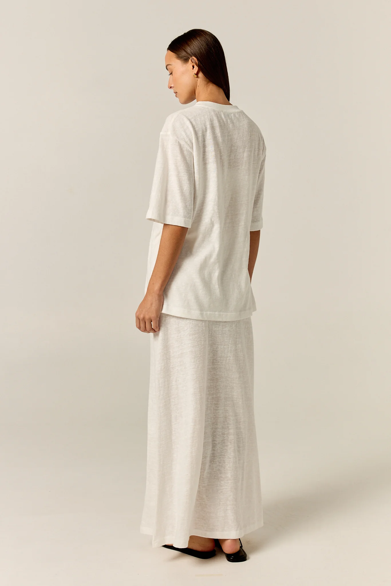 Noa Belted Tee (White) - Image 8