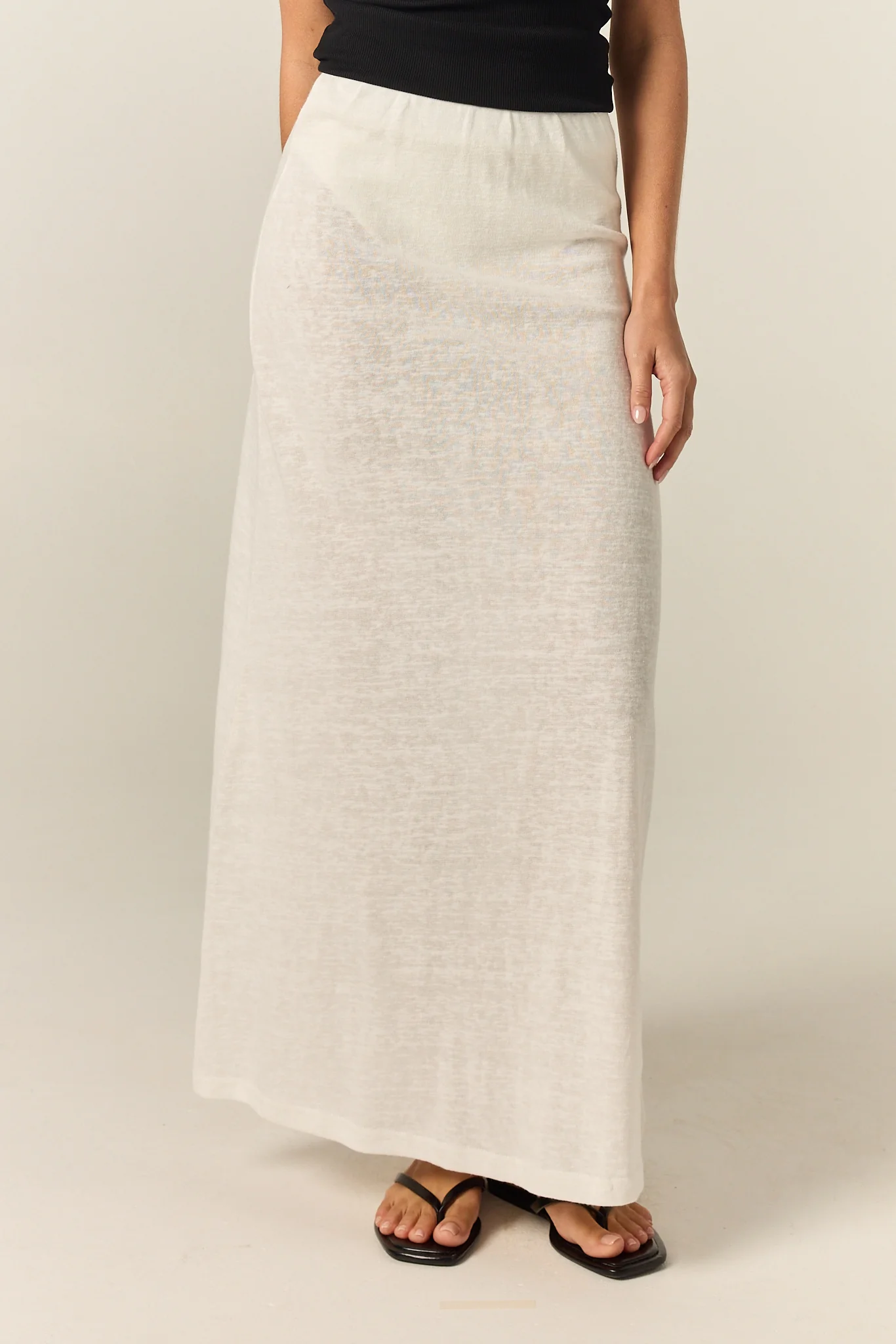 Noa Midi Skirt (White) - Image 6